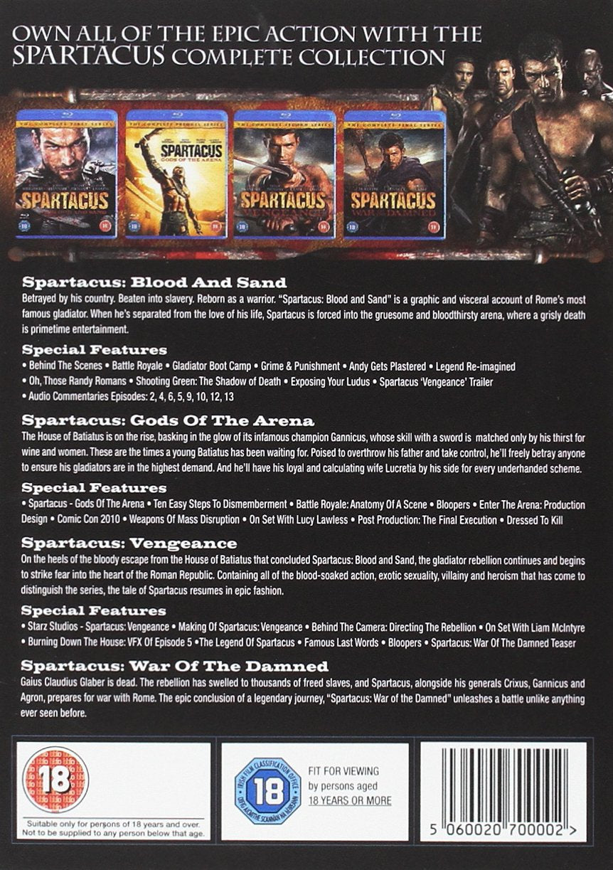 Spartacus: The Complete Series - DVD Slim Edition