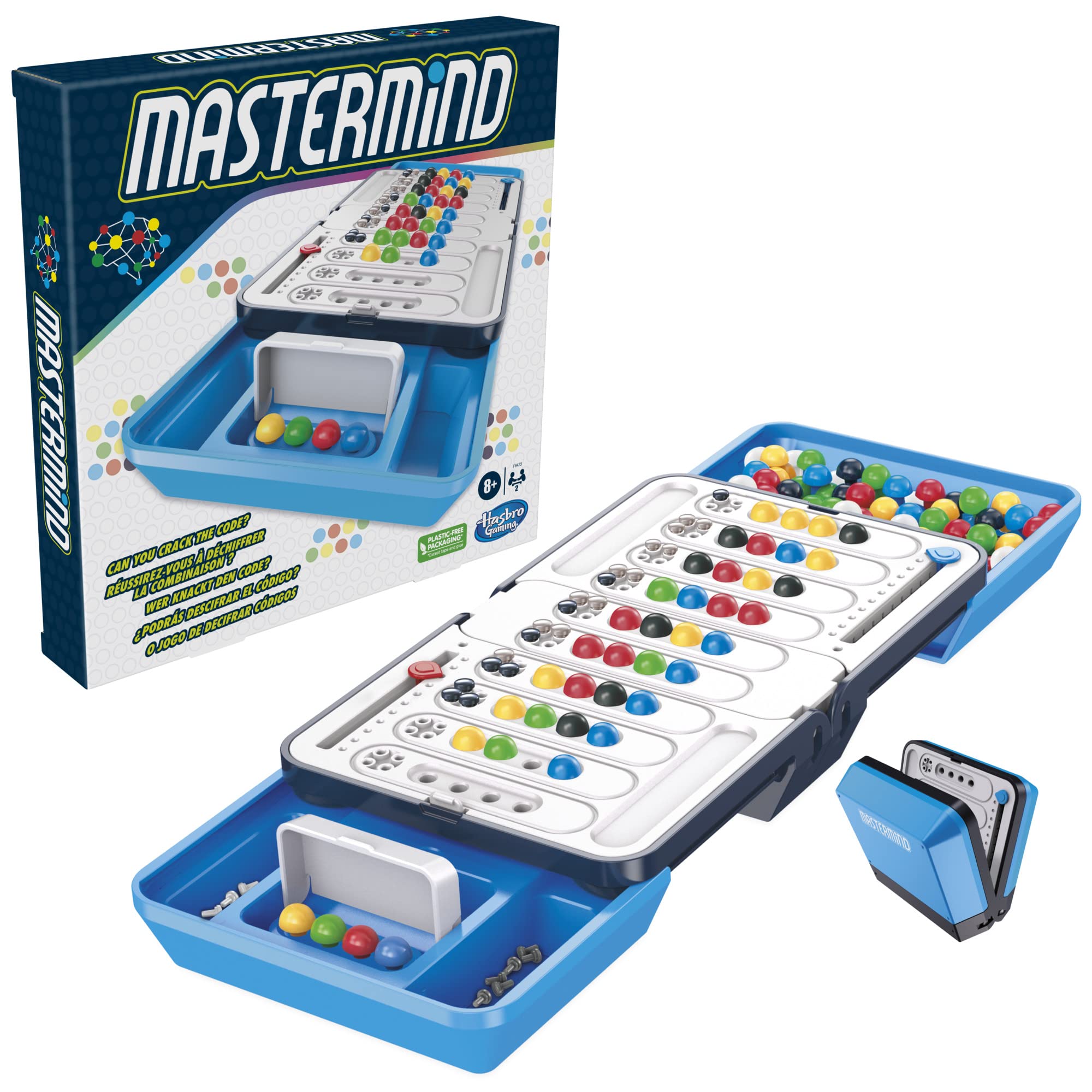 Hasbro Gaming Mastermind Board Game for Families and Children, The Classic Code Cracking Game 8