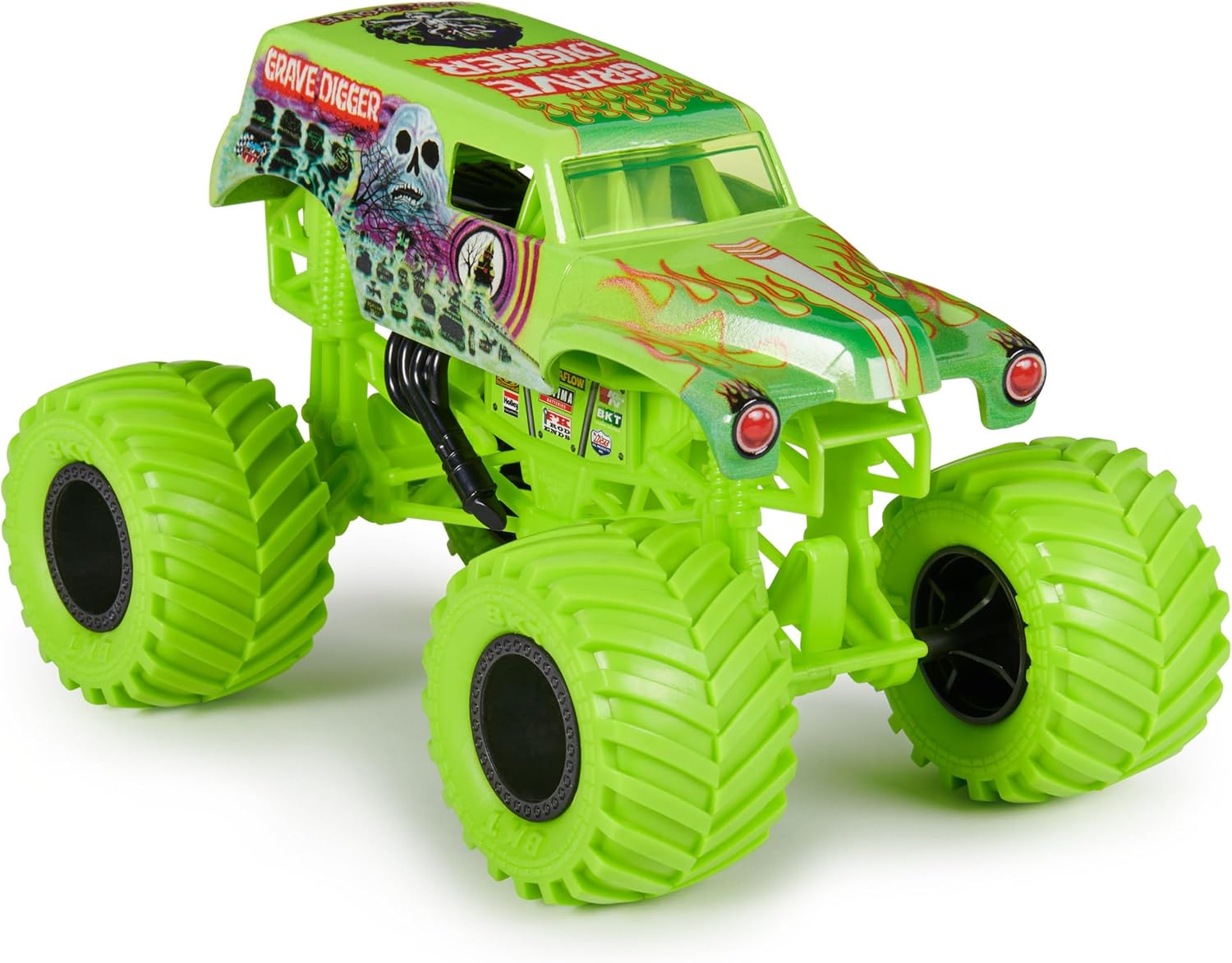 Monster Jam Grave Digger Monster Truck - 1:24 Scale Die-Cast Vehicle for Kids 7