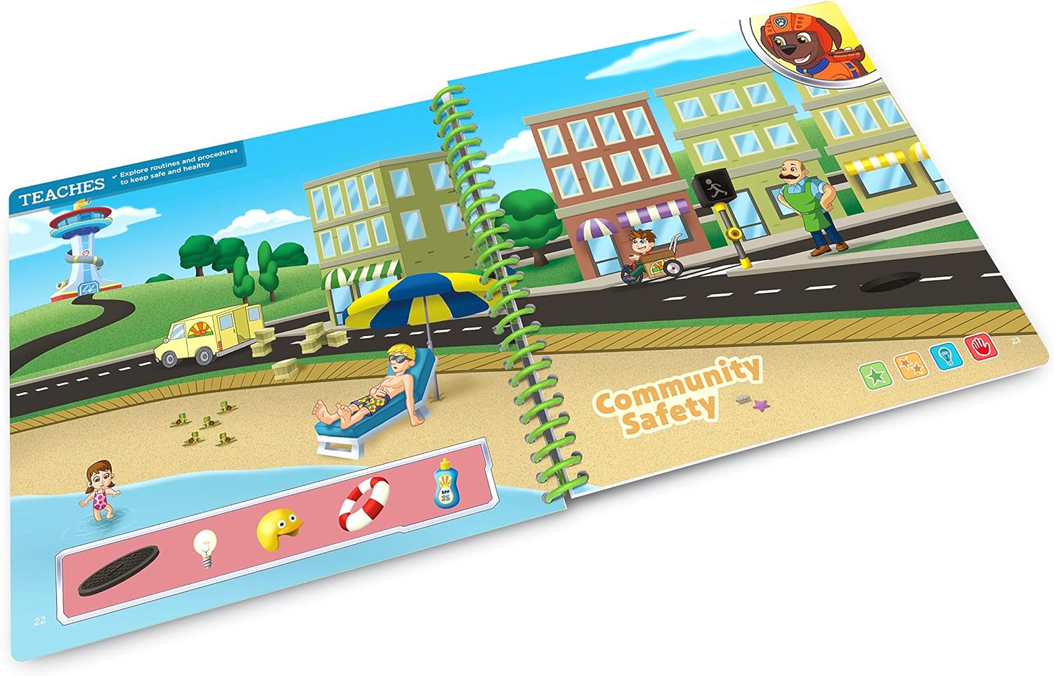 LeapStart Preschool: Around Town with PAW Patrol Activity Book - 30+ Interactive Learning Activities for Ages 3-6 4