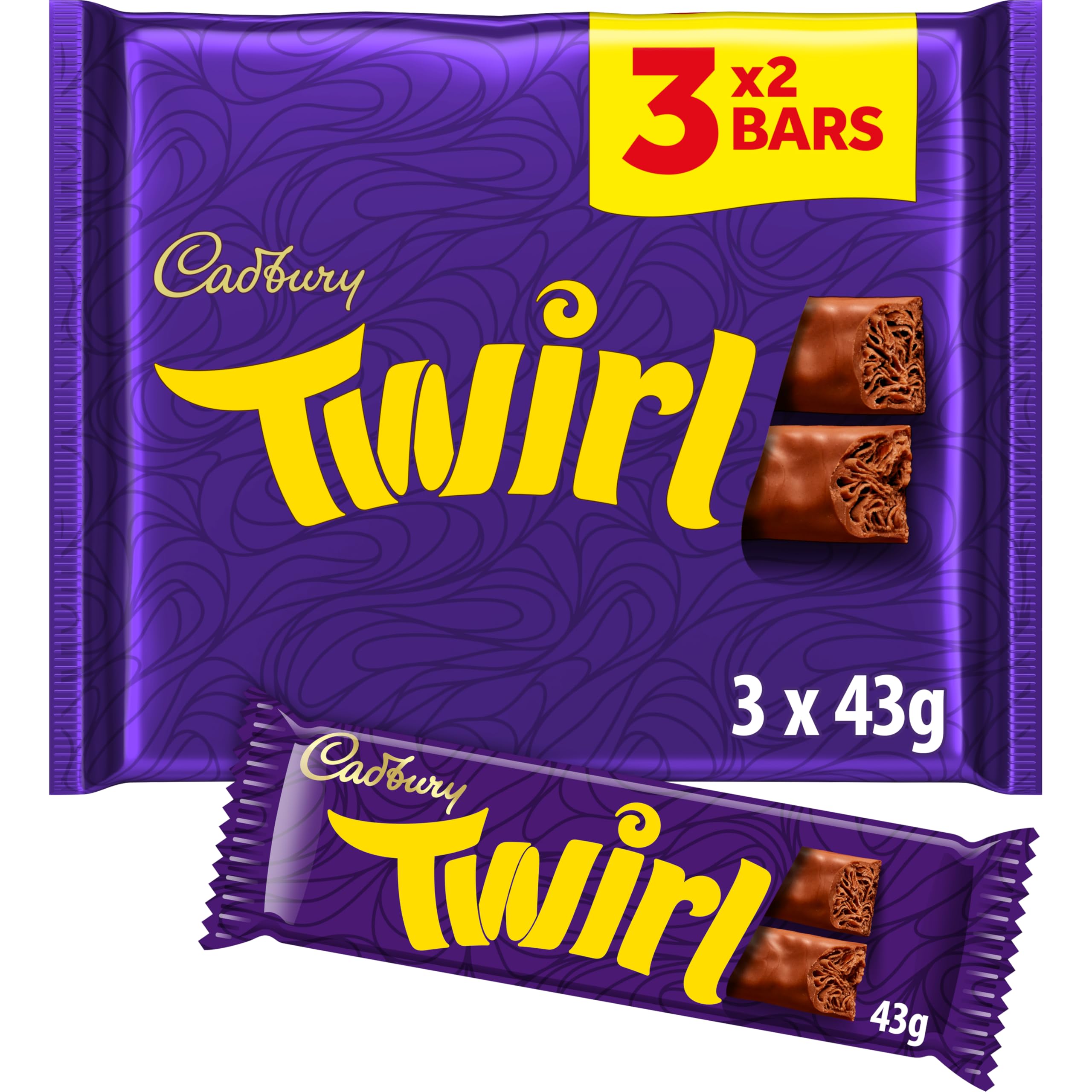 Cadbury - Dairy Milk Twirl Chocolate Bar Multipack 129g