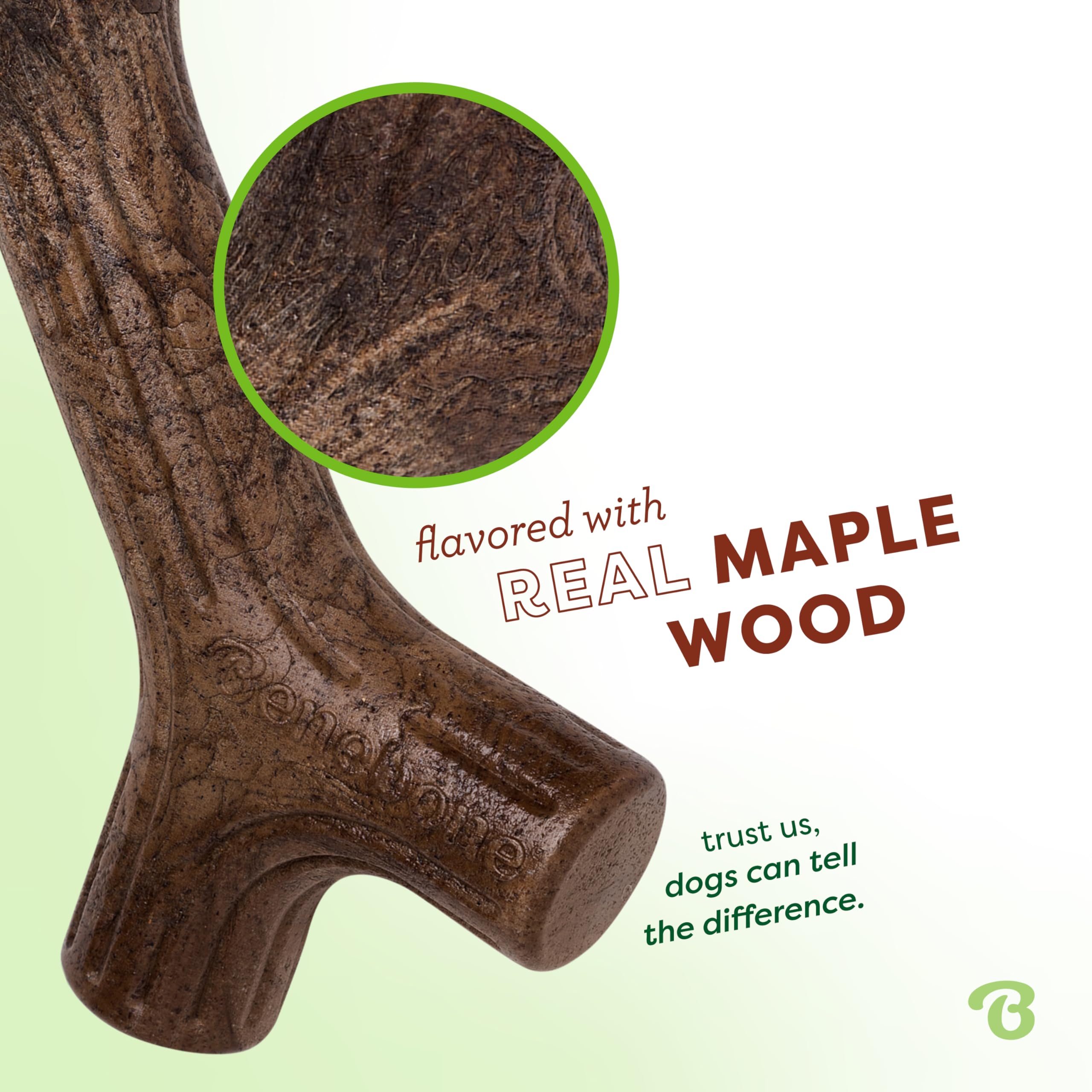 Benebone Stick Dog Chew Toy - Long Lasting, Real Maple Wood Flavor | Small Size