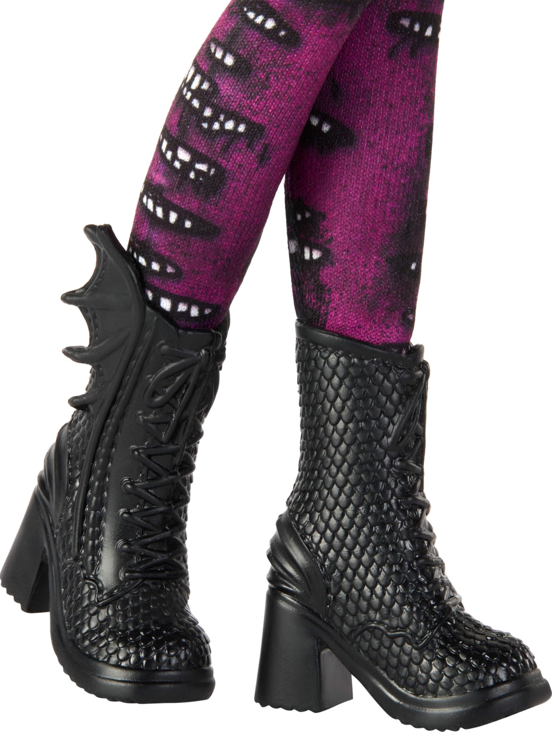 Mattel Descendants Mal Isle of the Lost 10th Anniversary Fashion Doll - Purple Hair with Spell Book 5