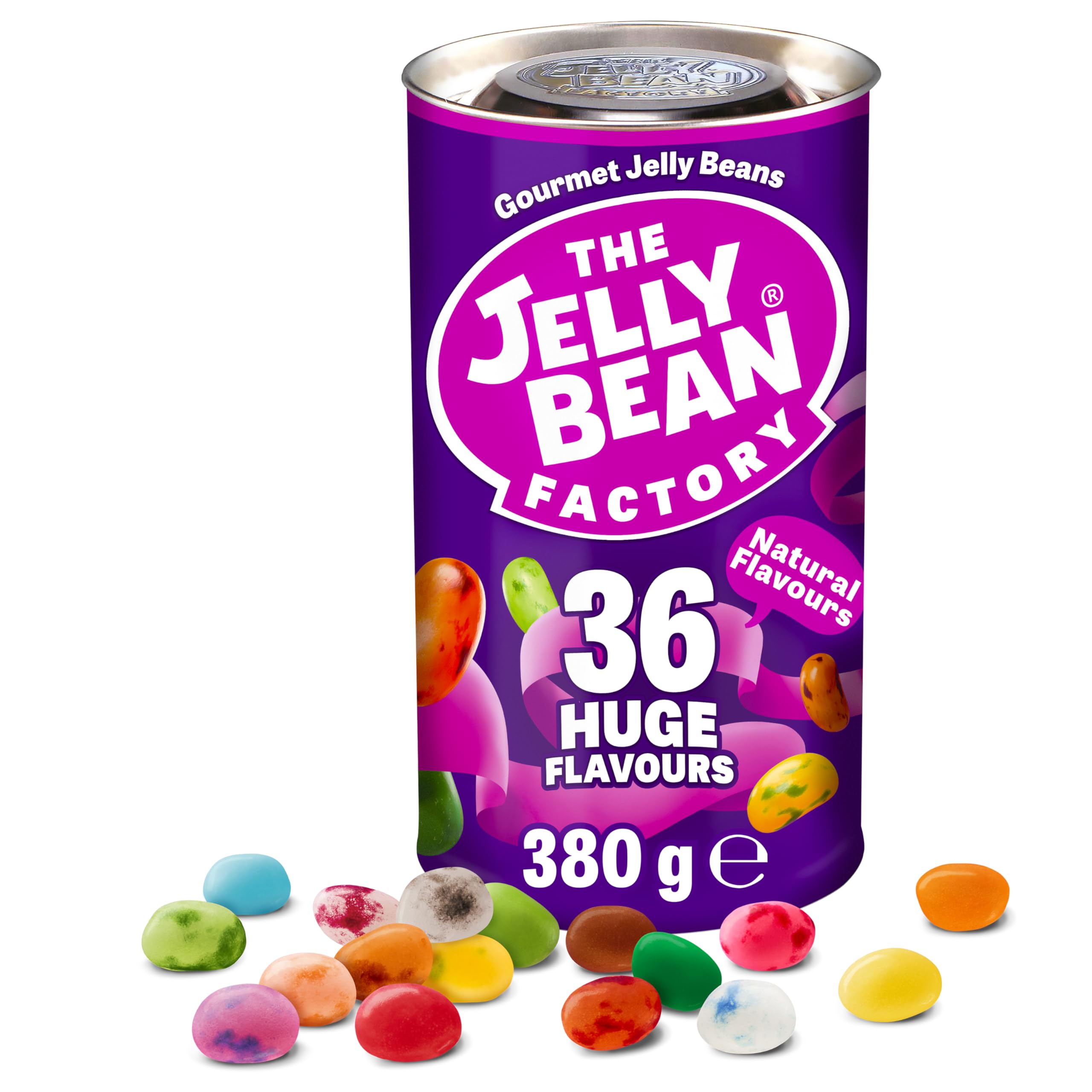The Jelly Bean Factory Gourmet Jelly Beans Gift 380g Can - Bulk Gluten Free Sweets