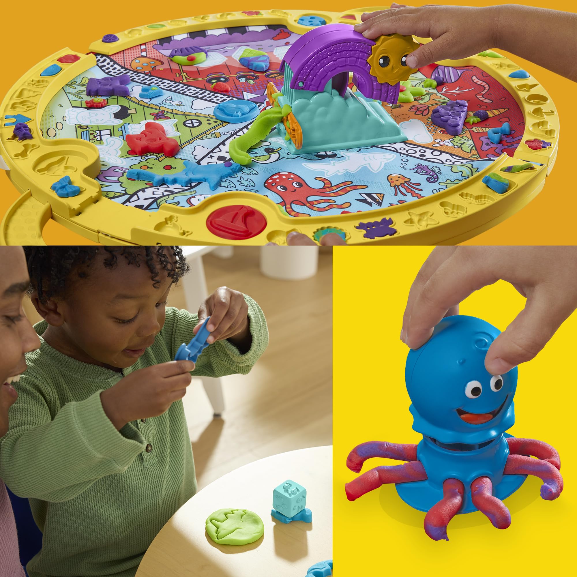 Play-Doh Fold and Go Spielmatten-Starter-Spielset – Kreatives Kunst- und Bastelspielzeug für Kinder ab 3 Jahren 9