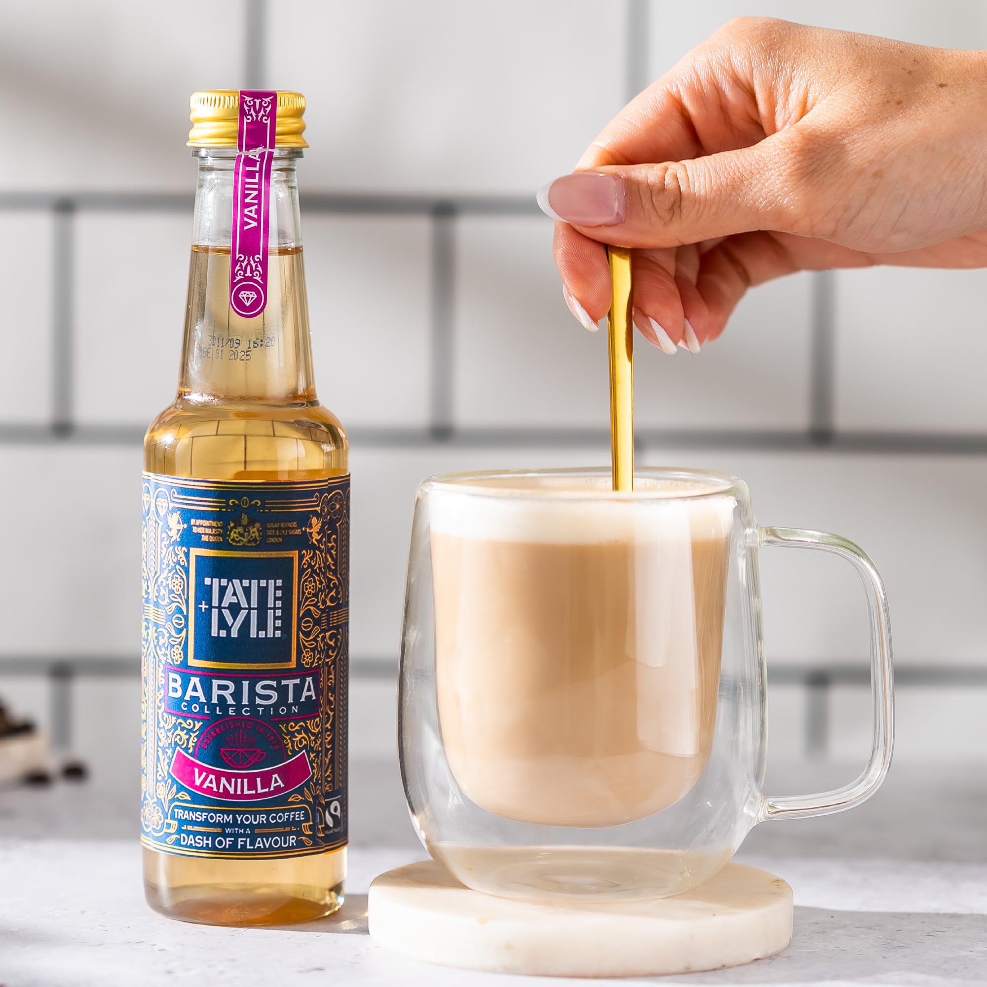 Tate & Lyle - Vanilla Coffee Syrup Fairtrade 750ml 6