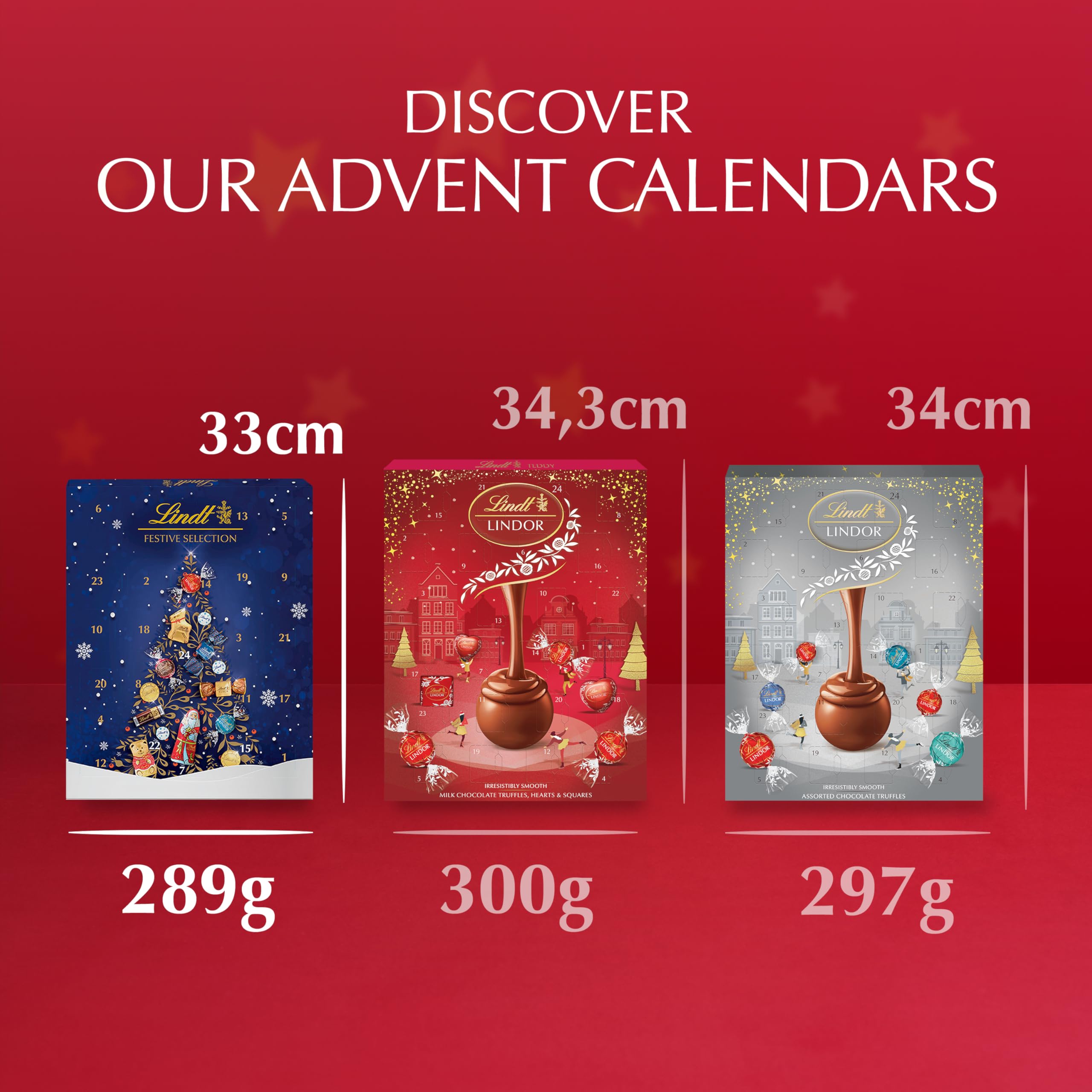 Lindt Festive Selection Advent Calendar 2025 – 24-Day Chocolate Countdown, 289g 6