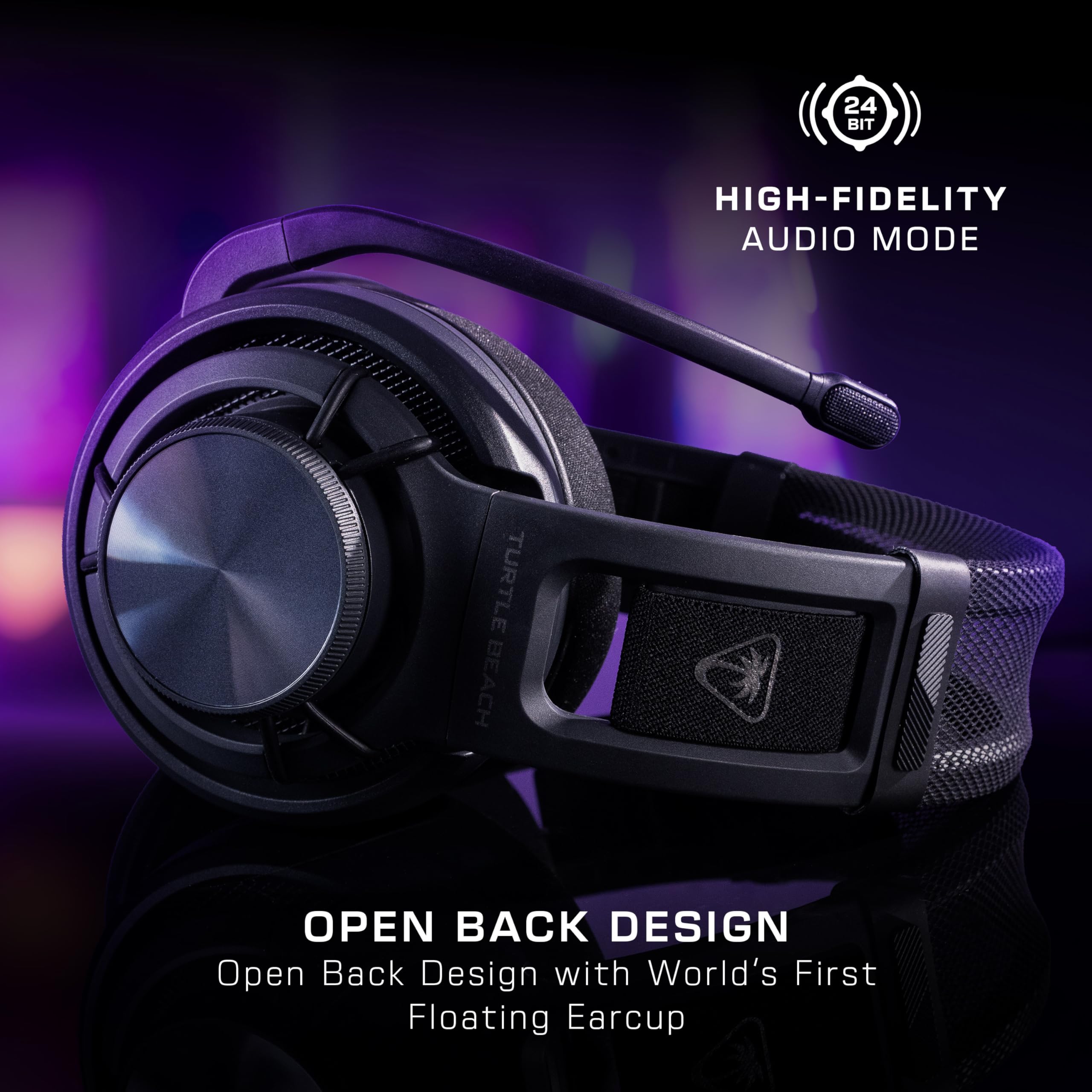 Turtle Beach Atlas Air Wireless Open Back PC Gaming Headset with 24-bit High-Fidelity Audio 9