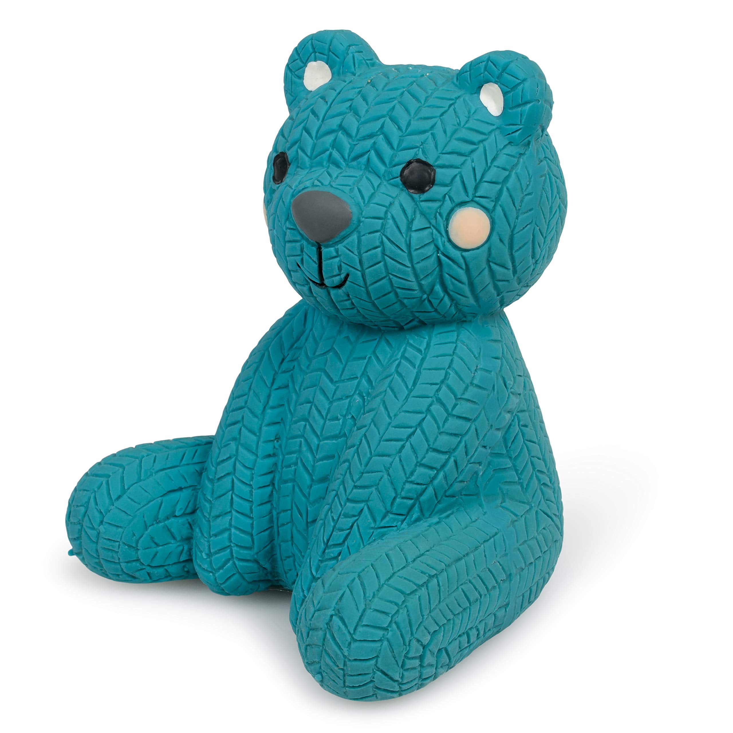 Petface Little Petface Latex Teddy Bear Dog Toy - Blue, Small Size for Puppies | Pack of 1