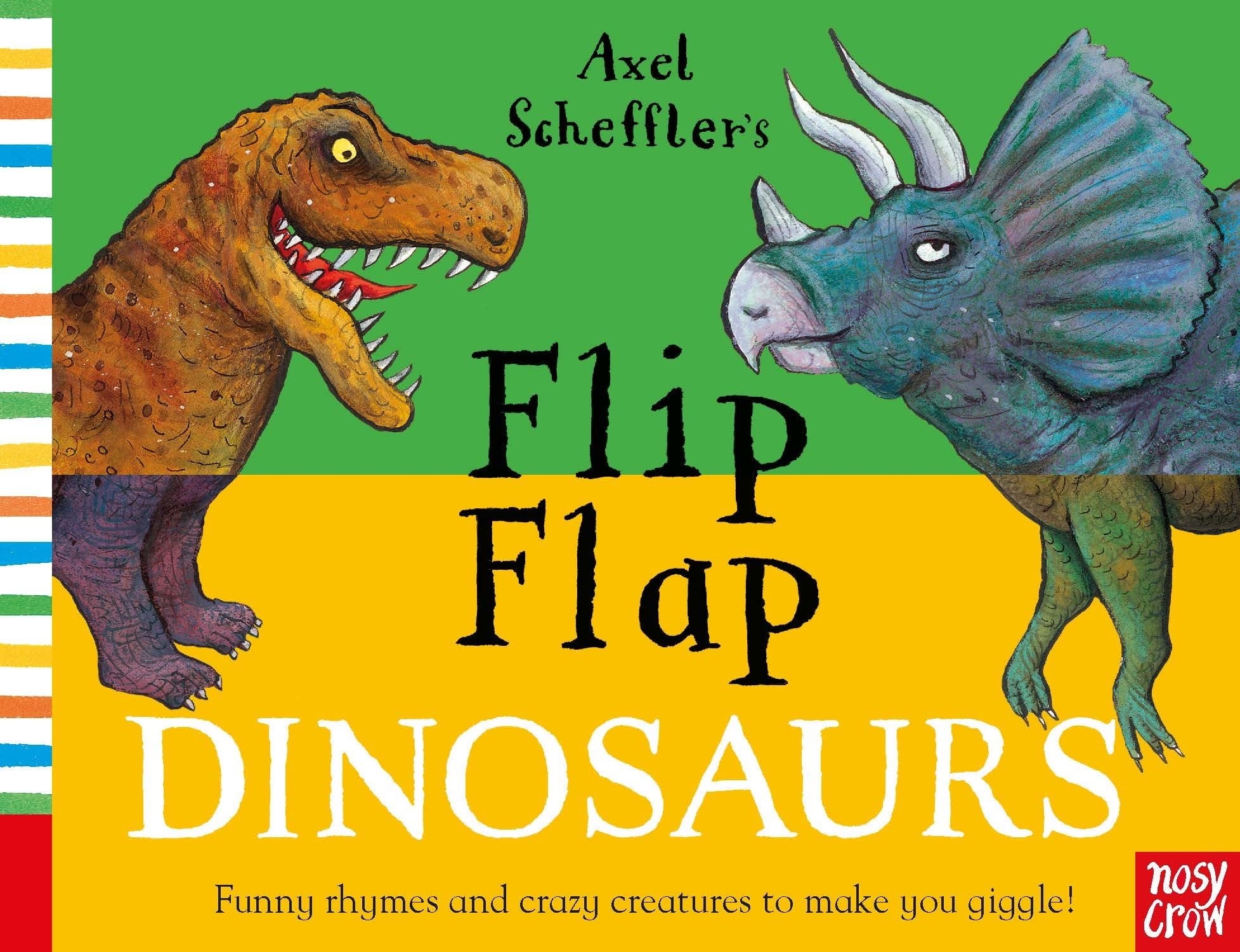 Nosy Crow Axel Scheffler's Flip Flap Dinosaurs Activity Book | Board Book | Ages 2-4
