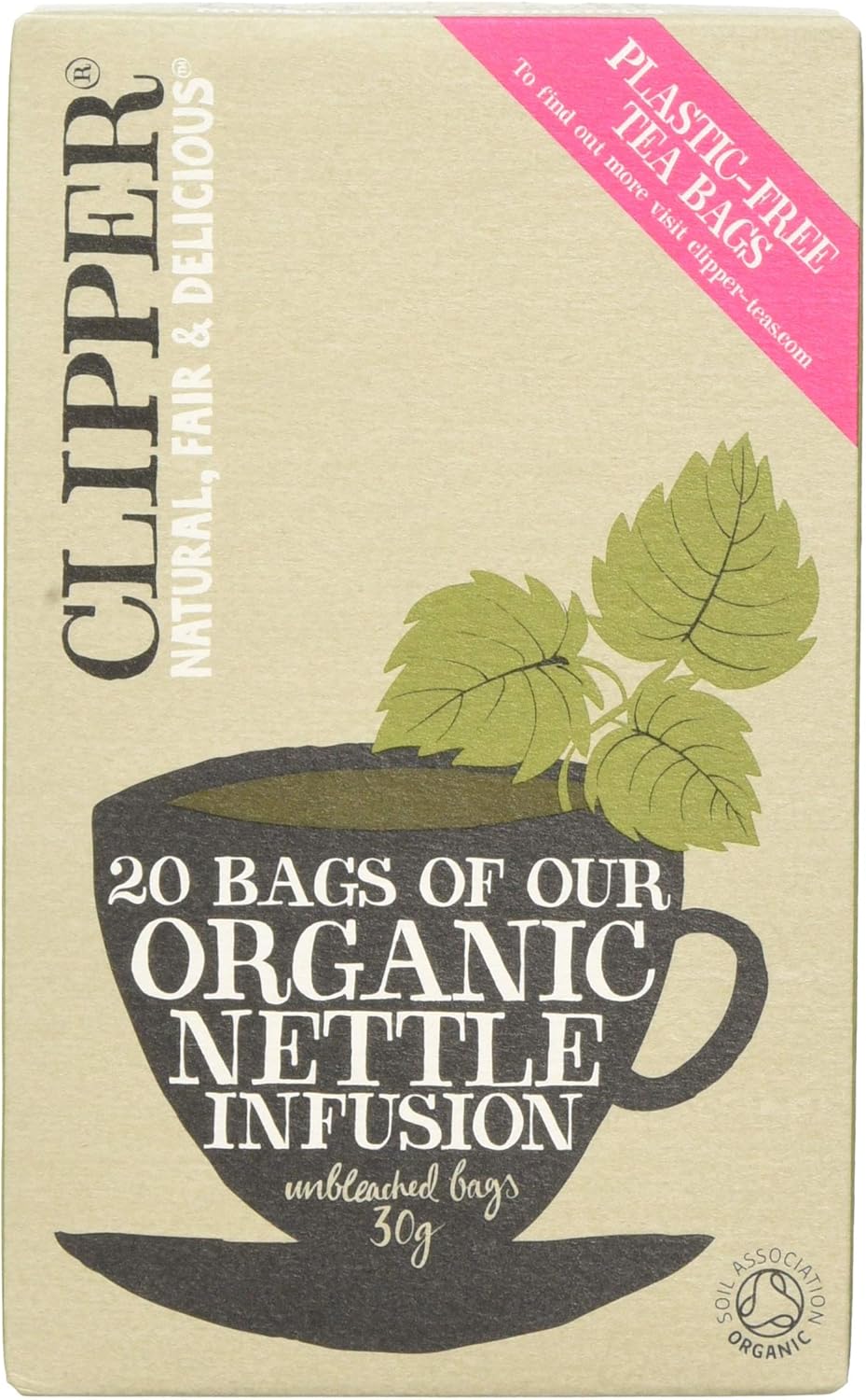 Clipper Organic Nettle Herbal Infusion Tea (20 Unbleached Bags)