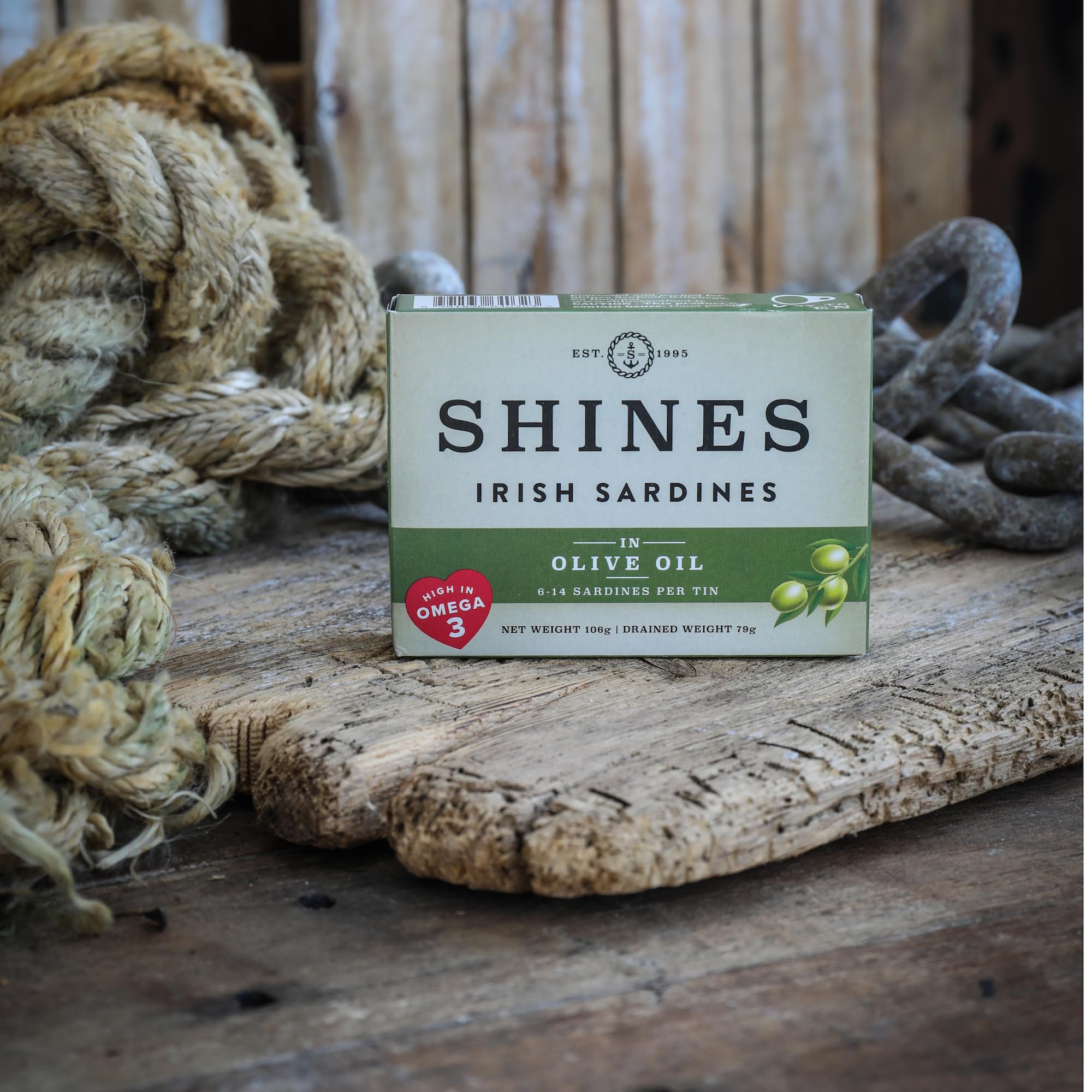 Shines Tinned Sardines in Olive Oil, Tomato Sauce & Spring Water - Whole Brisling Sardines, 3 x 106g 5