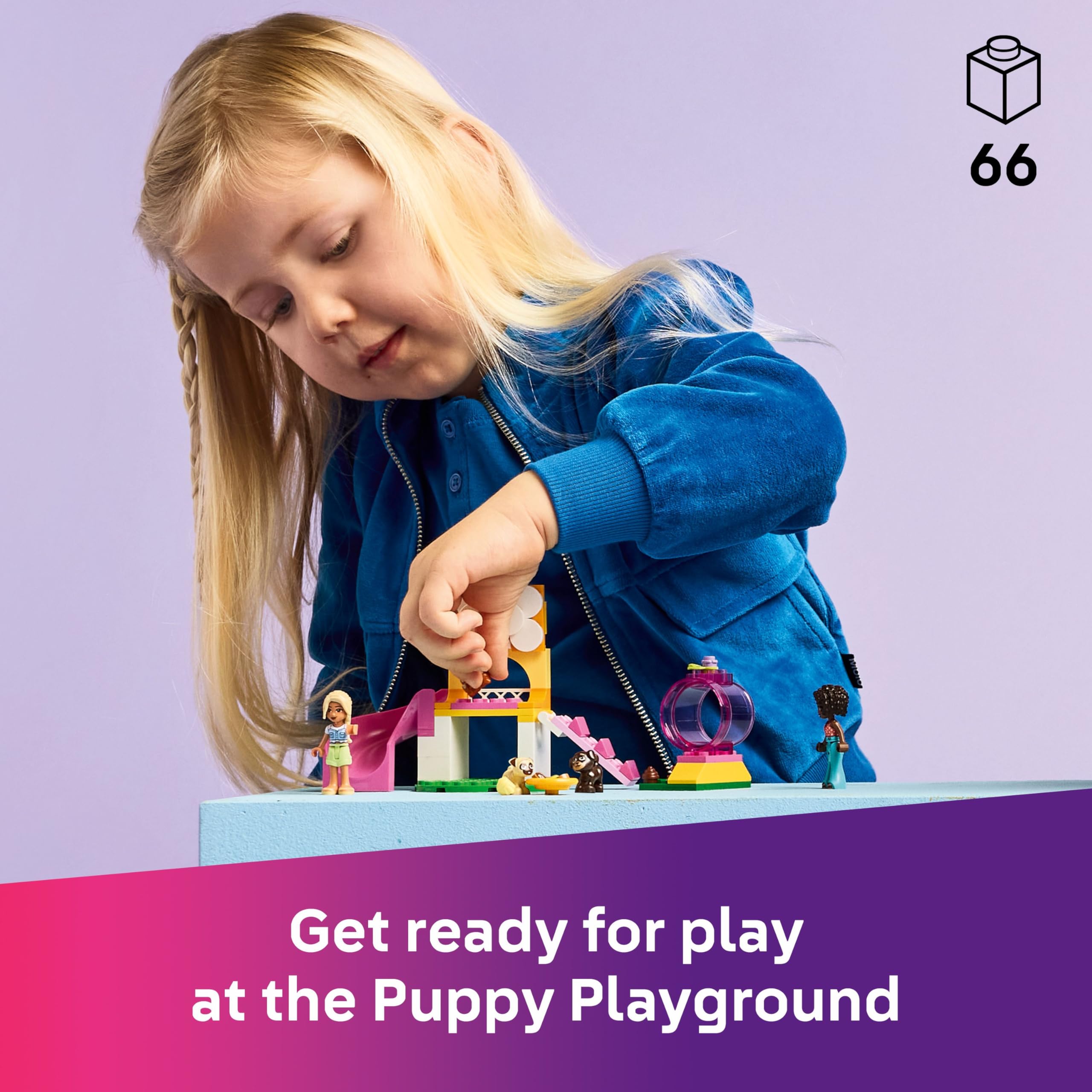 LEGO Friends Puppy Playground Toy - Building Set for 4+ Year Olds with Mini Dolls & Dog Figures 8