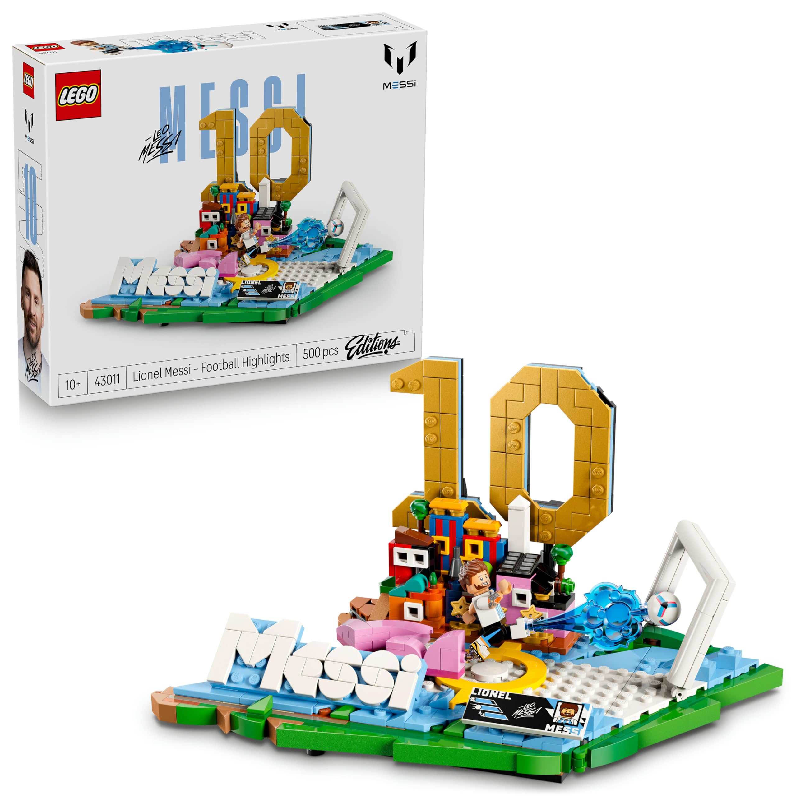 LEGO Editions Lionel Messi – Football Highlights Building Set | Model 43011 | Ages 10+