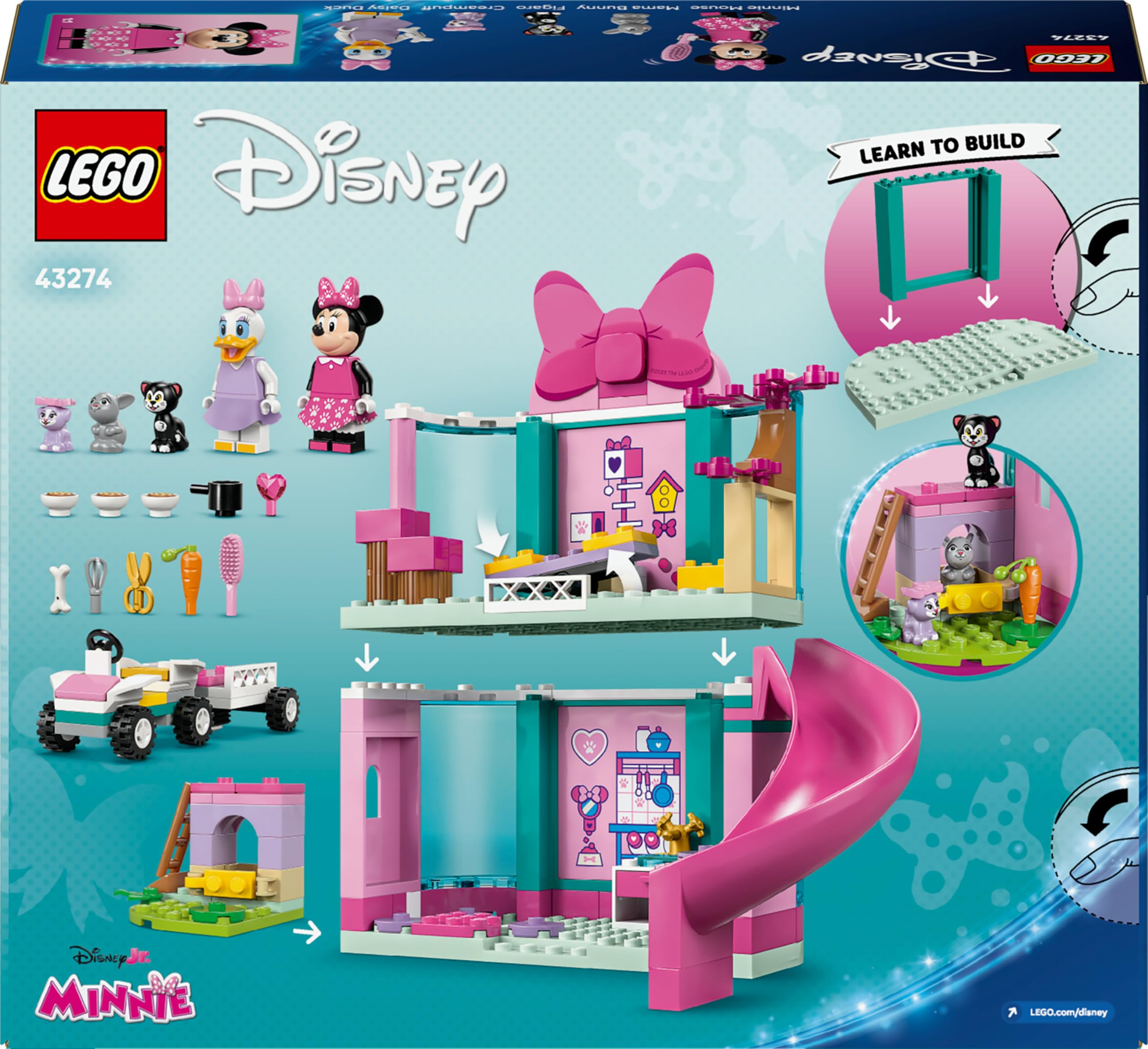 LEGO ǀ Disney Minnie’s Pet Hotel Building Toy with Minnie Mouse & Daisy Duck - 161-Piece Set for Ages 4+ 7