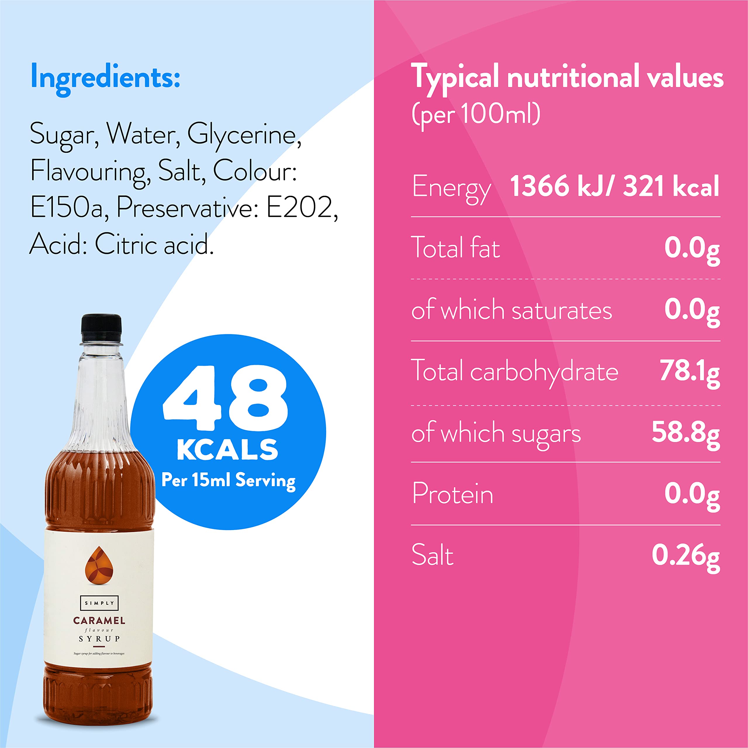 Simply - Karamellsirup vegan &amp; nussfrei für Kaffee, Cocktails &amp; Backen (1 Liter) 6