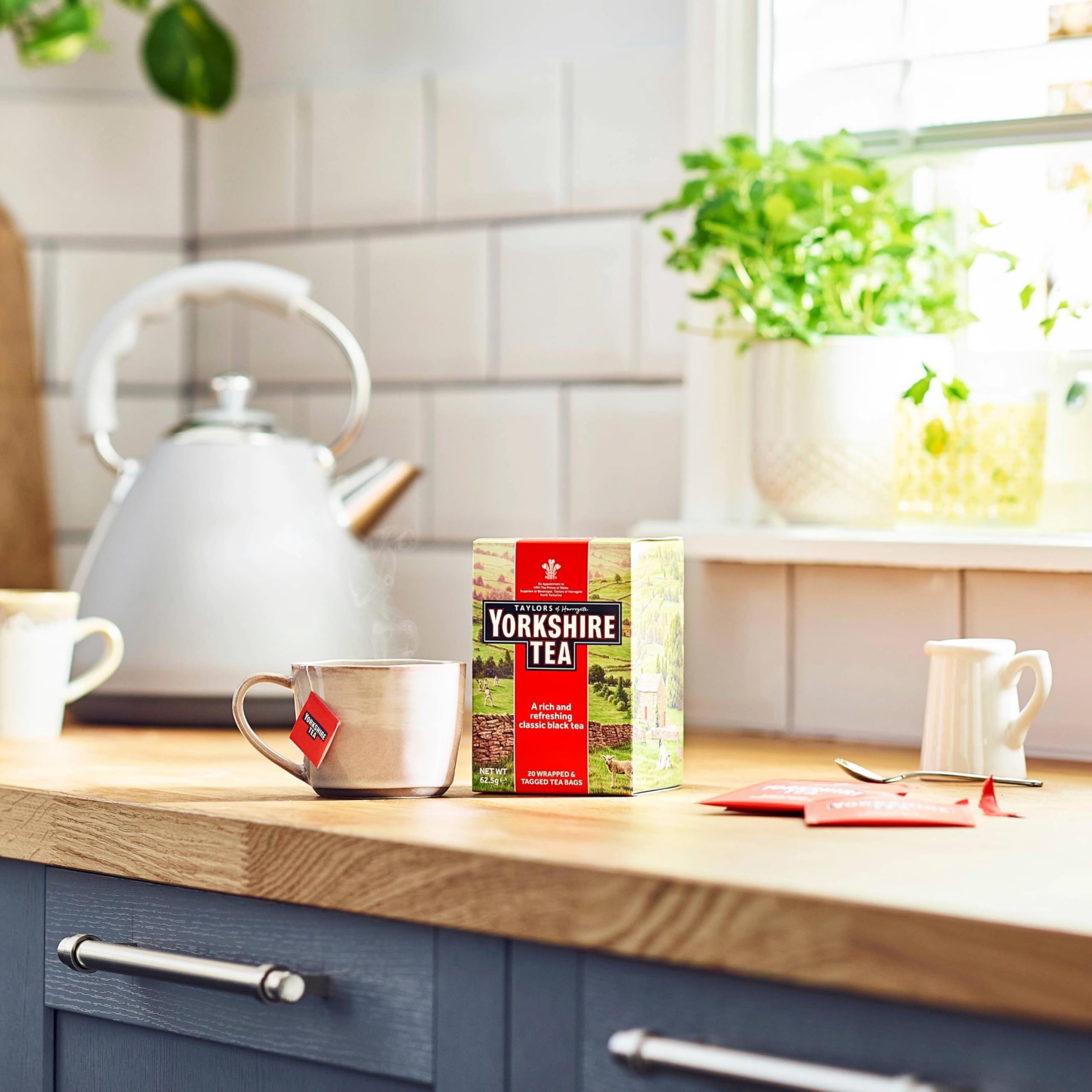 Yorkshire Tea Individually Wrapped Tea Bags, 6 x 20 Bags, 120 Total, Black Tea Blend 6