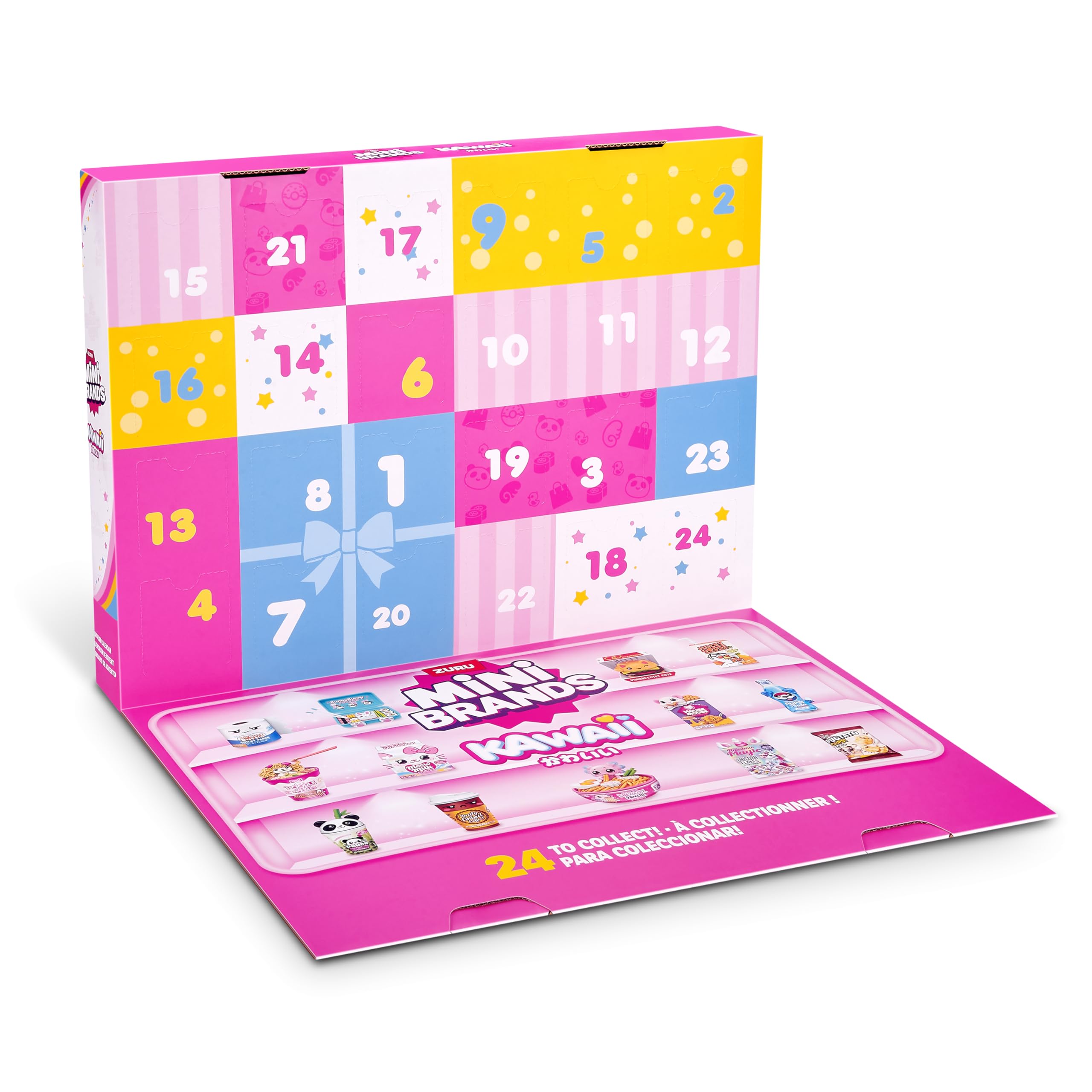 Mini Brands Kawaii Advent Calendar by ZURU - Collectible Seasonal Toy with 24 Mini Treasures 6