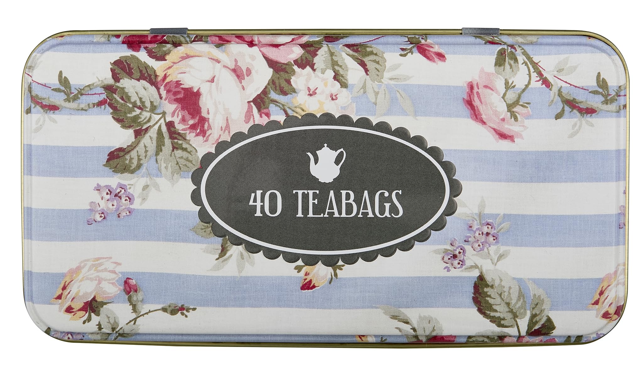New English Teas Vintage Floral Teedose mit 40 Earl Grey Teebeuteln 3