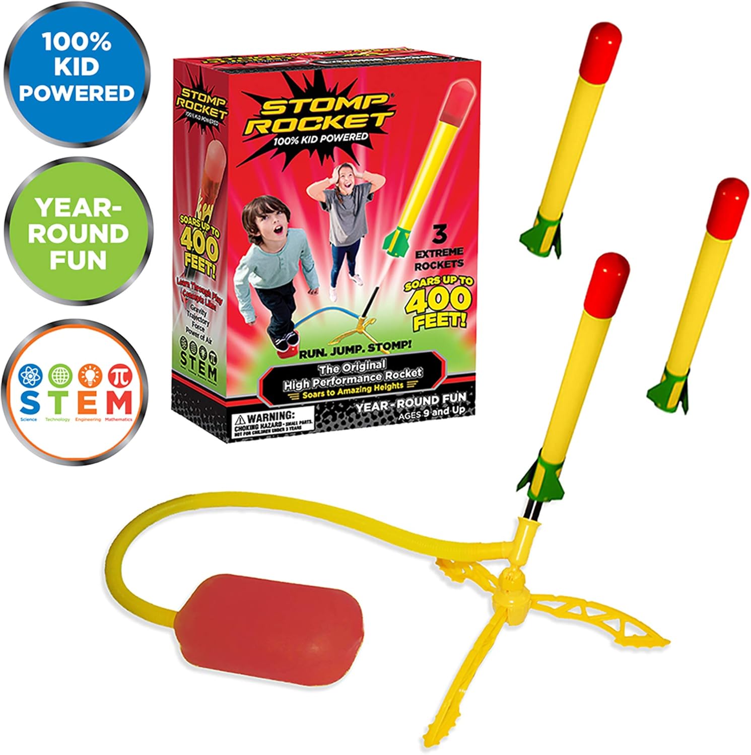 Stomp Rocket Super High Performance Stomp Kit - Launch Rockets Up to 120m, Ages 9+ 5