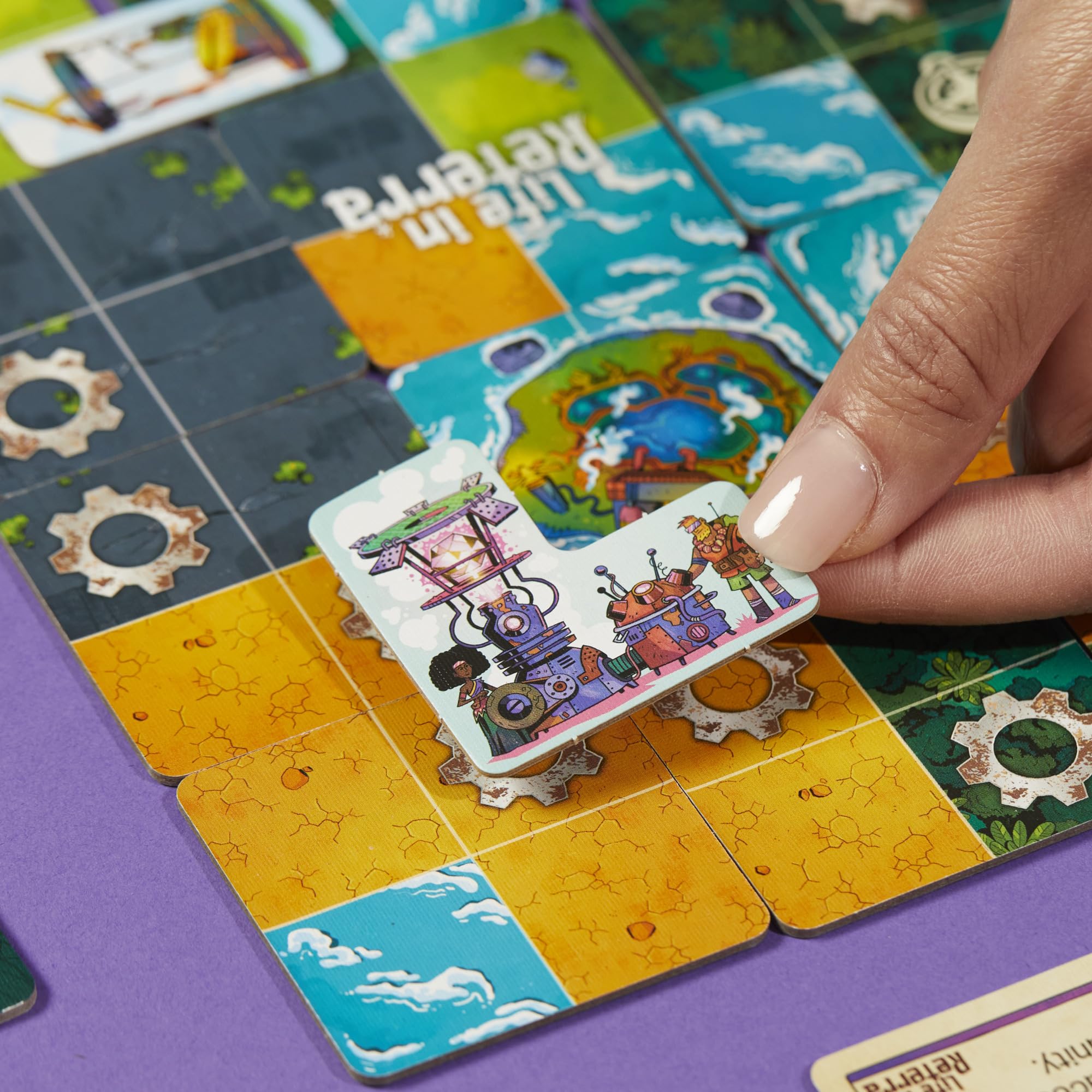 Hasbro Gaming Life in Reterra Moonrise Expansion Board Game 9