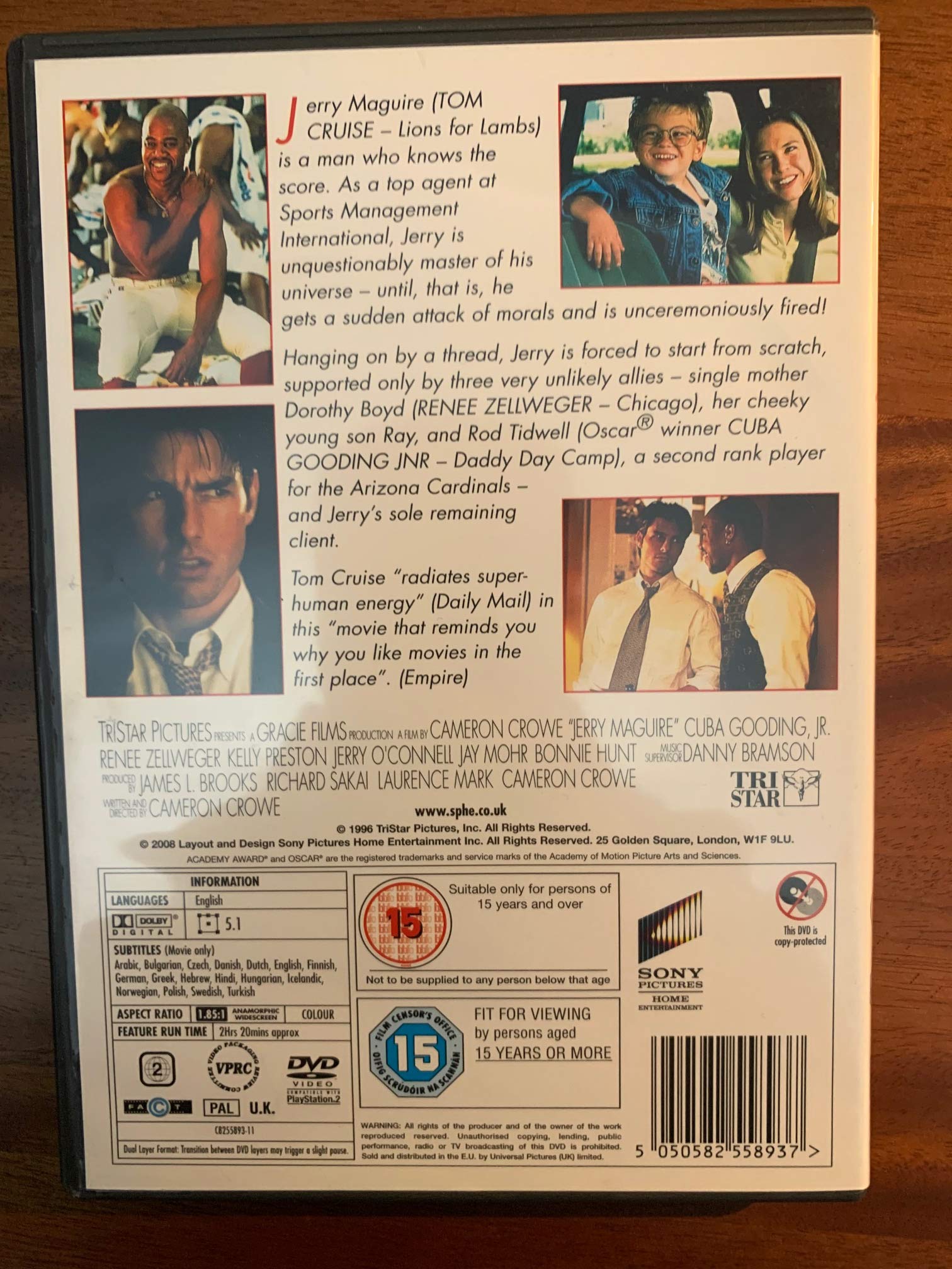 Jerry Maguire (1996) - Drama [DVD] 3