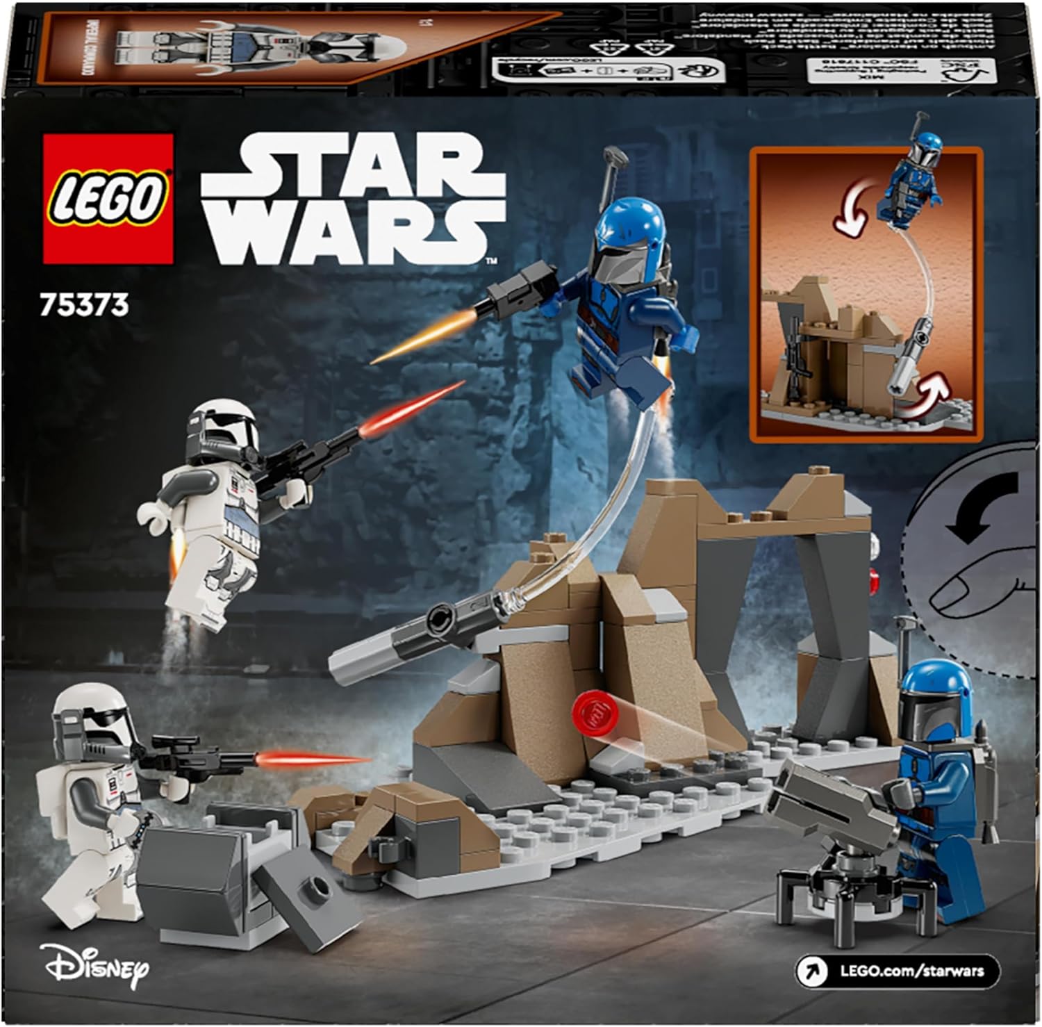 LEGO Star Wars: The Mandalorian Ambush on Mandalore Battle Pack - Building Toy Set for Kids 6+ 6