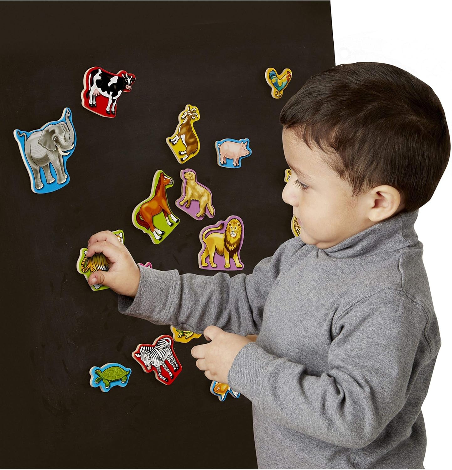 Melissa & Doug Wooden Animal Magnets - Educational Toy for Kids 2+ 7