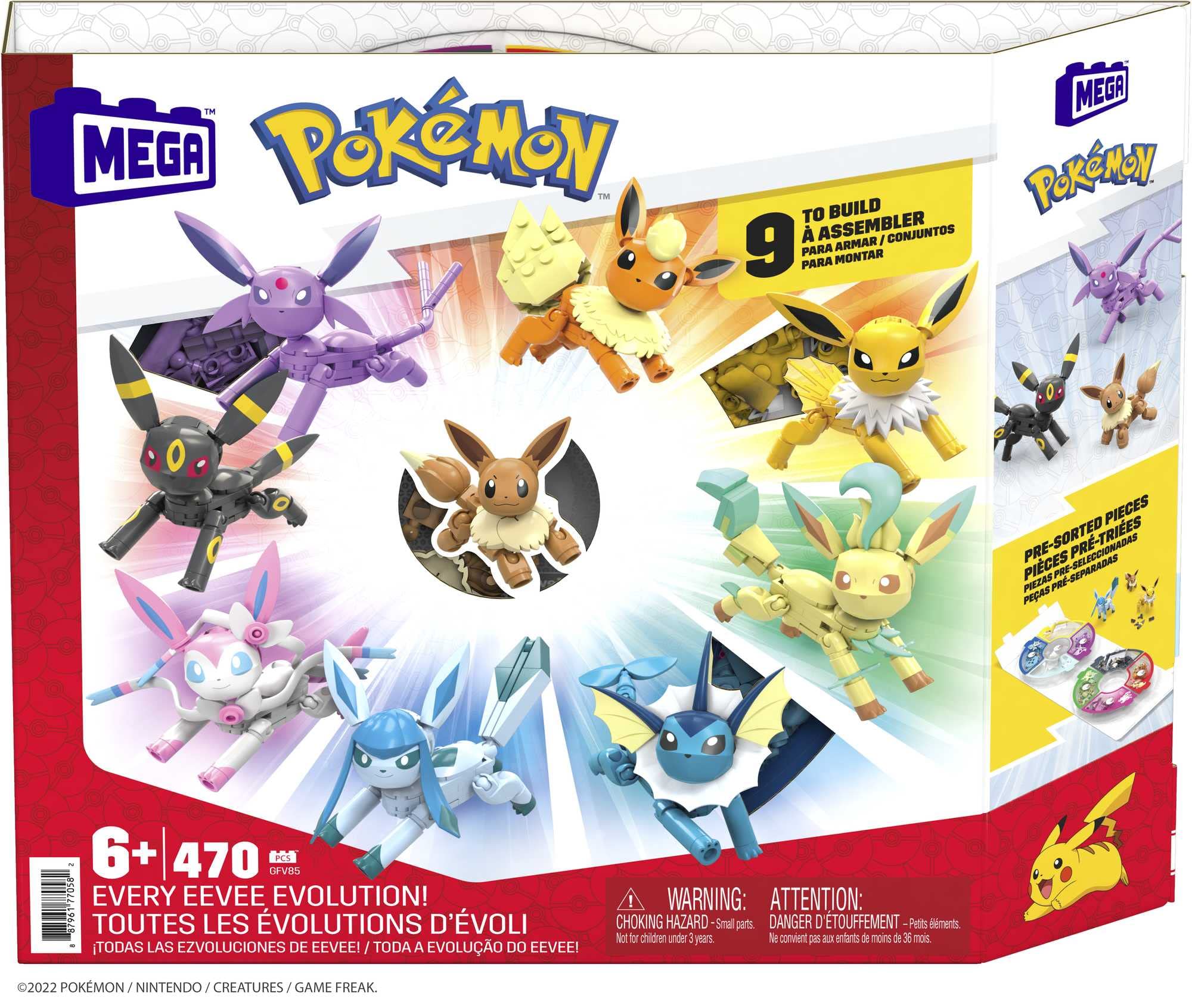 Mega Construx Pokémon Every Eevee Evolution! - Buildable Action Figures for Ages 6+ 11