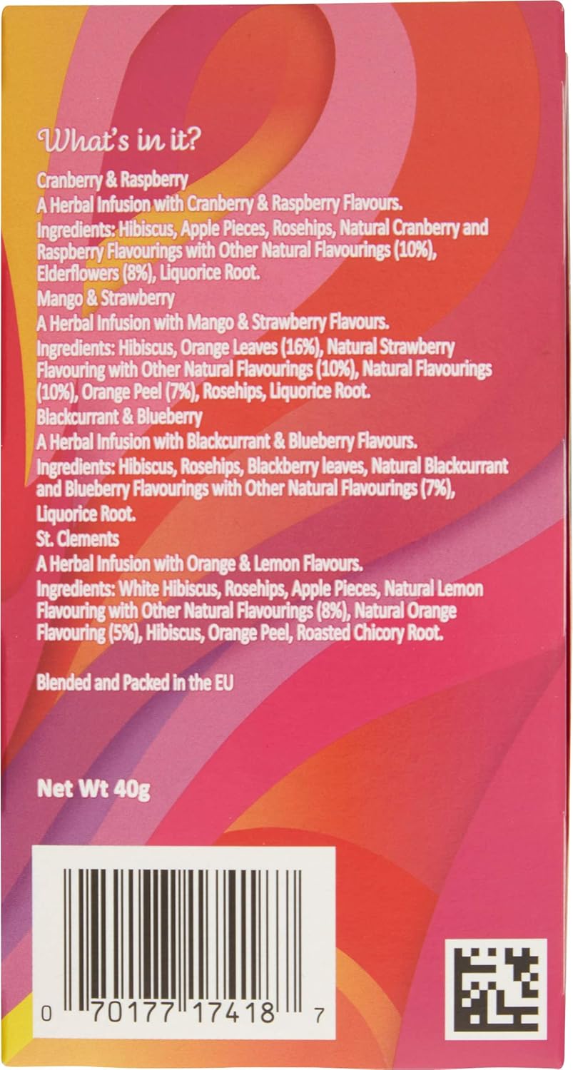 Twinings Fruit Selection Mixed Set of 80 Tea Bags (4 x 20 Tea Bags) 8