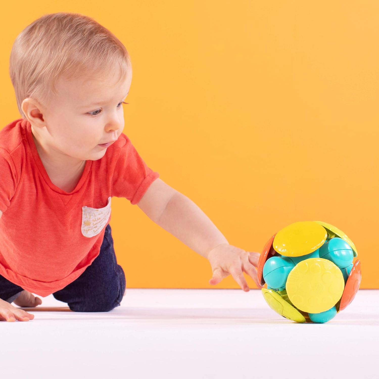 Bright Starts Wobble Bobble Ball - Interactive Chase Toy for Babies 13