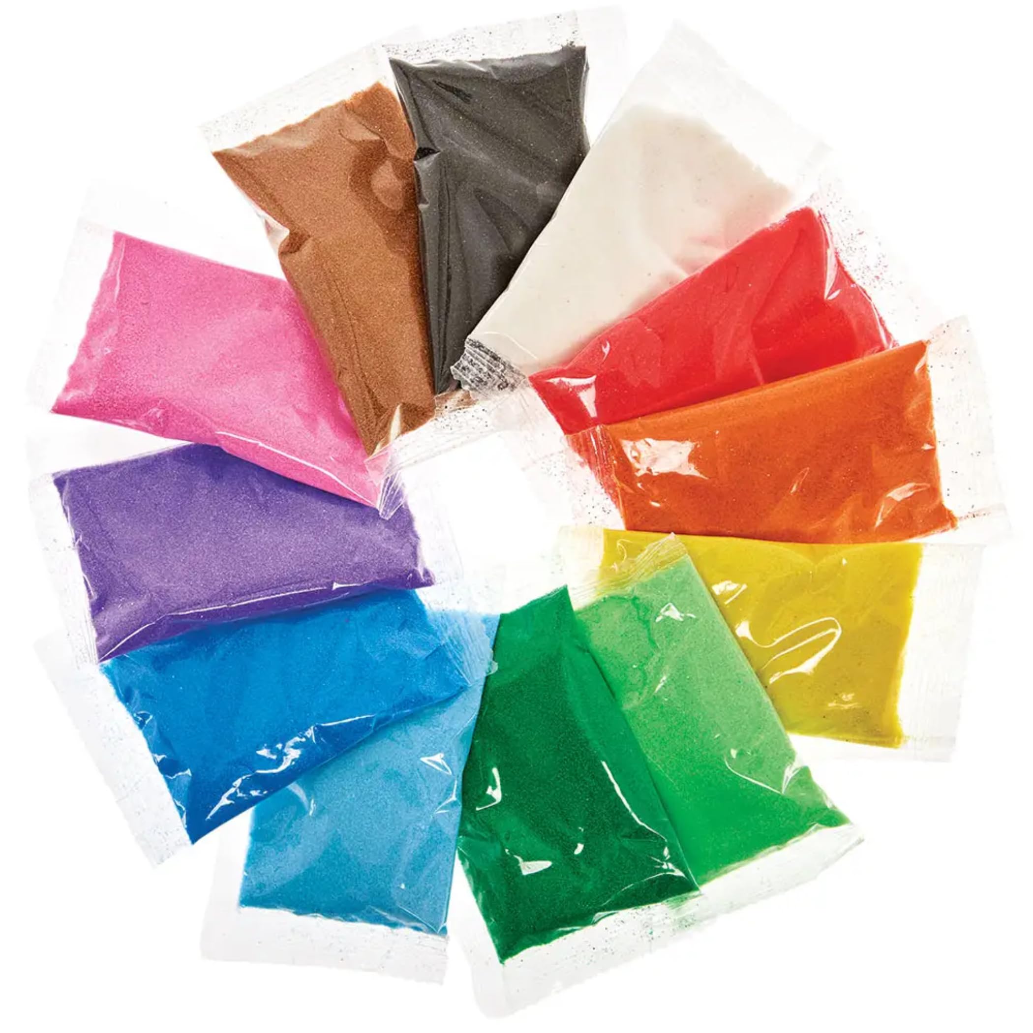Baker Ross AG211 Mini Bags of Coloured Sand. Coloured Sand in 12 assorted colours - 12 bags of 40g 7
