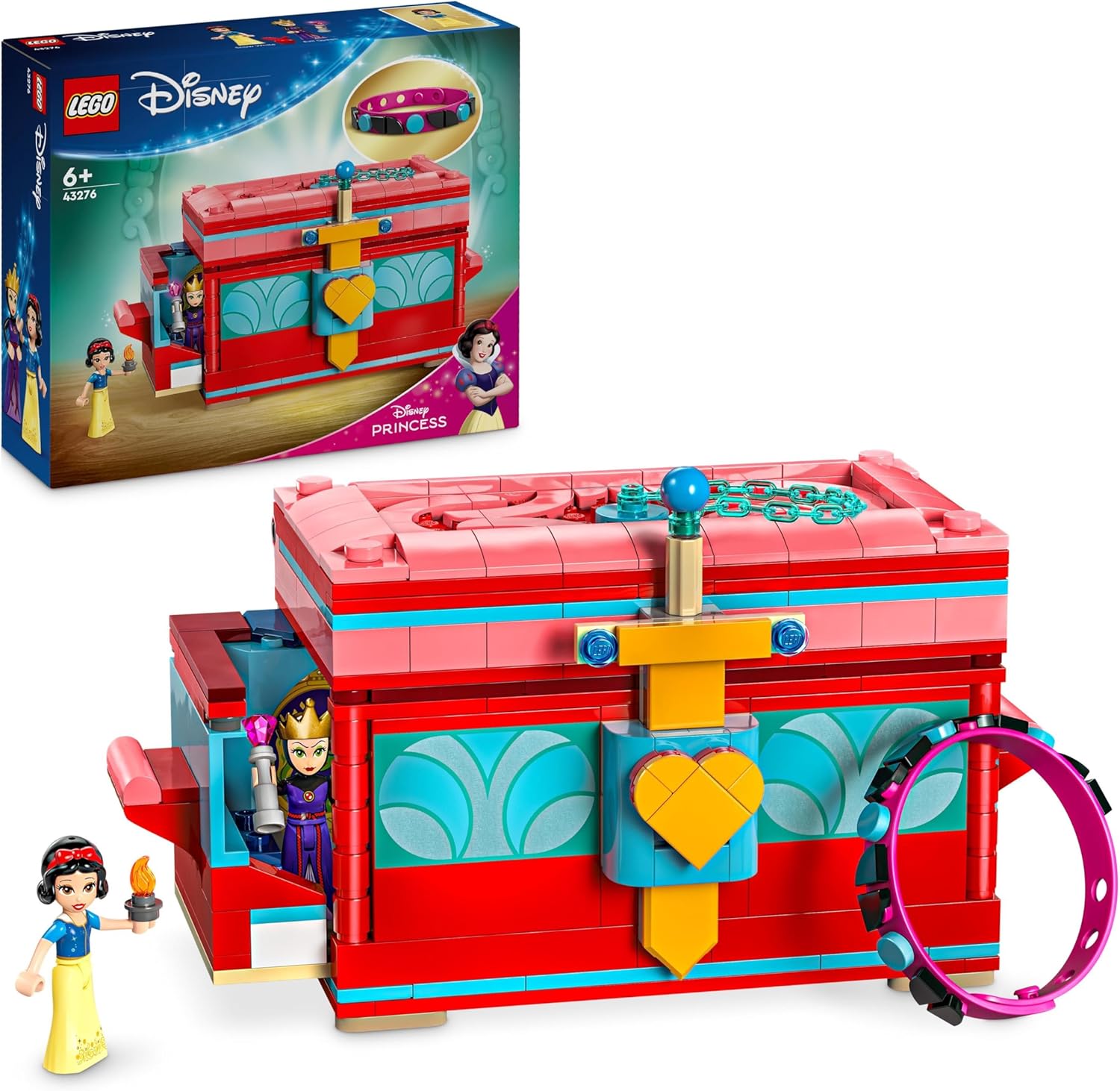 LEGO ǀ Disney Snow White’s Jewellery Box Building Set - 358-Piece Playset with Mini Dolls for Ages 6+