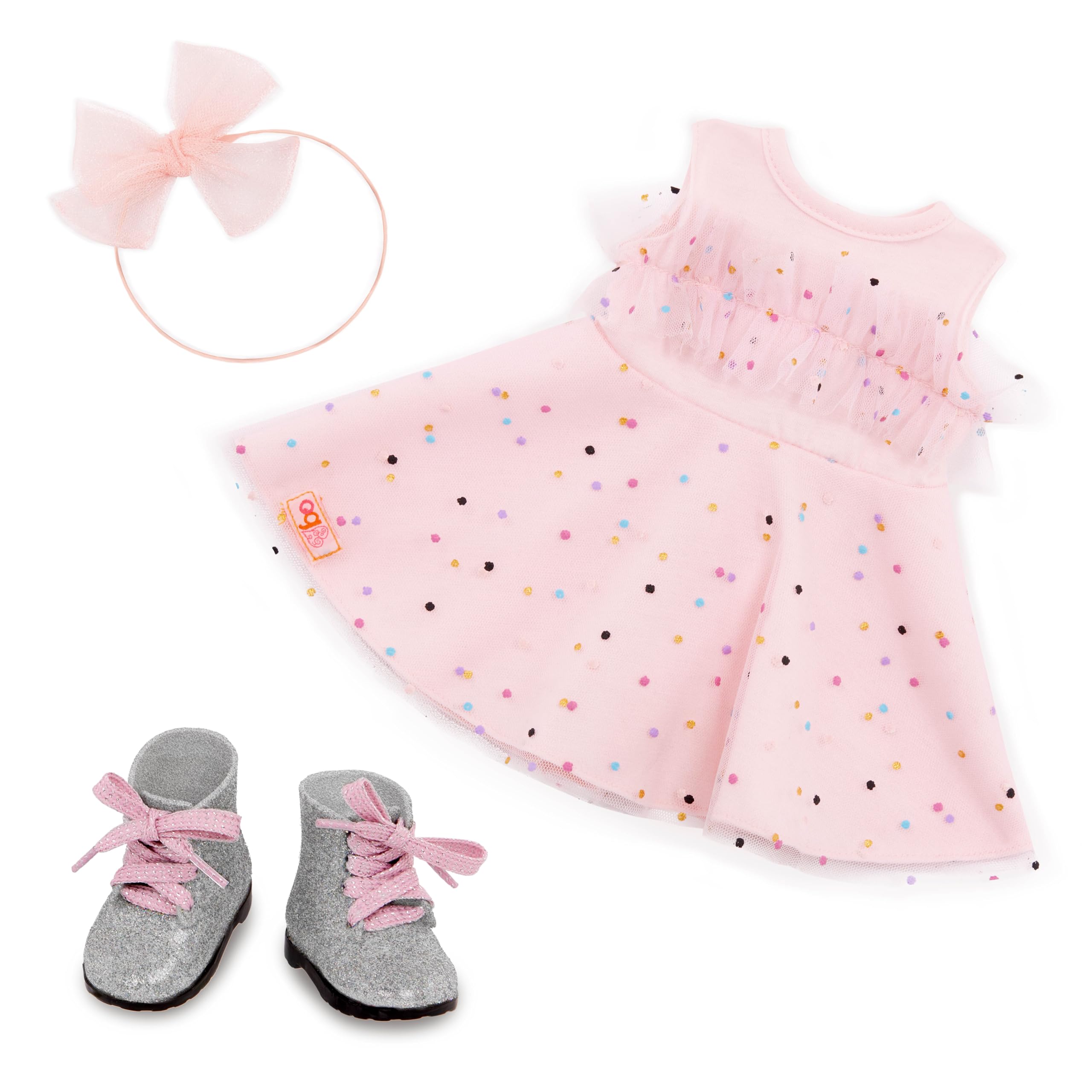 Our Generation 18-inch Doll Confetti-Print Party Dress Outfit for 3+