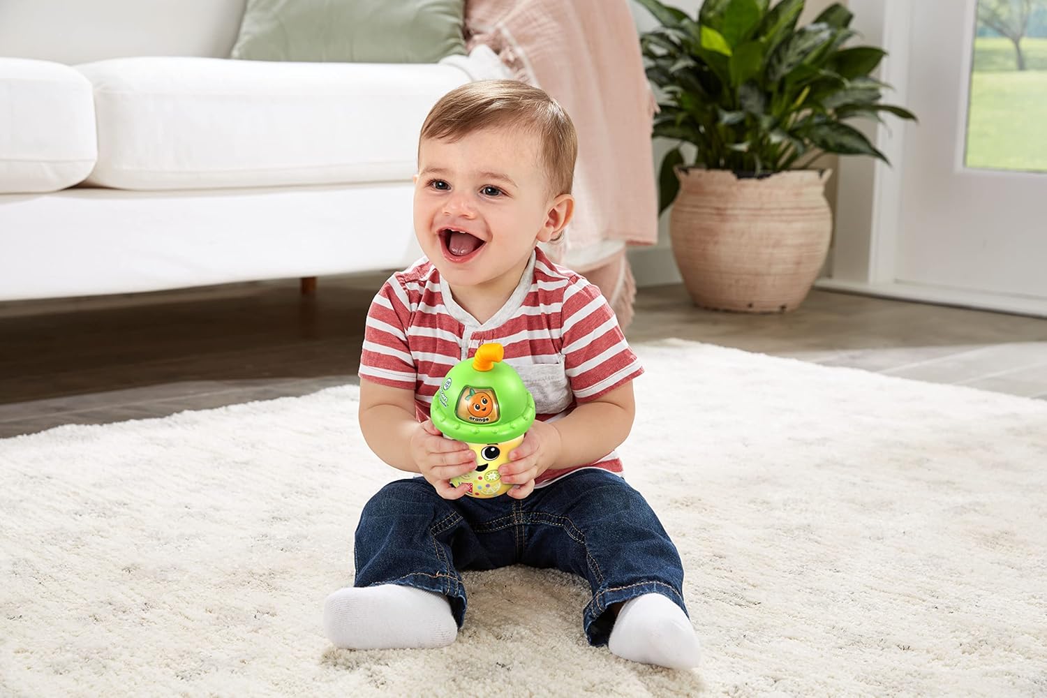 LeapFrog Fruit Colours Learning Smoothie - Interactive Baby Toy with Lights, Music & Teething Ring 8