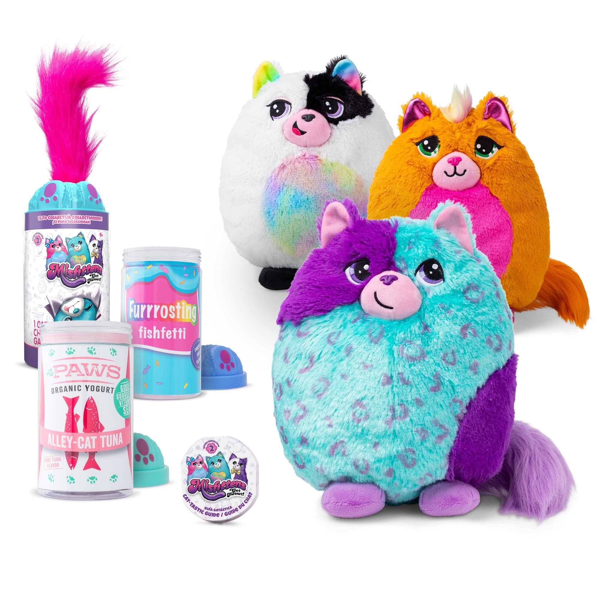 Basic Fun Misfittens Surprise Cat Plush - Assorted Colors, Ages 4+