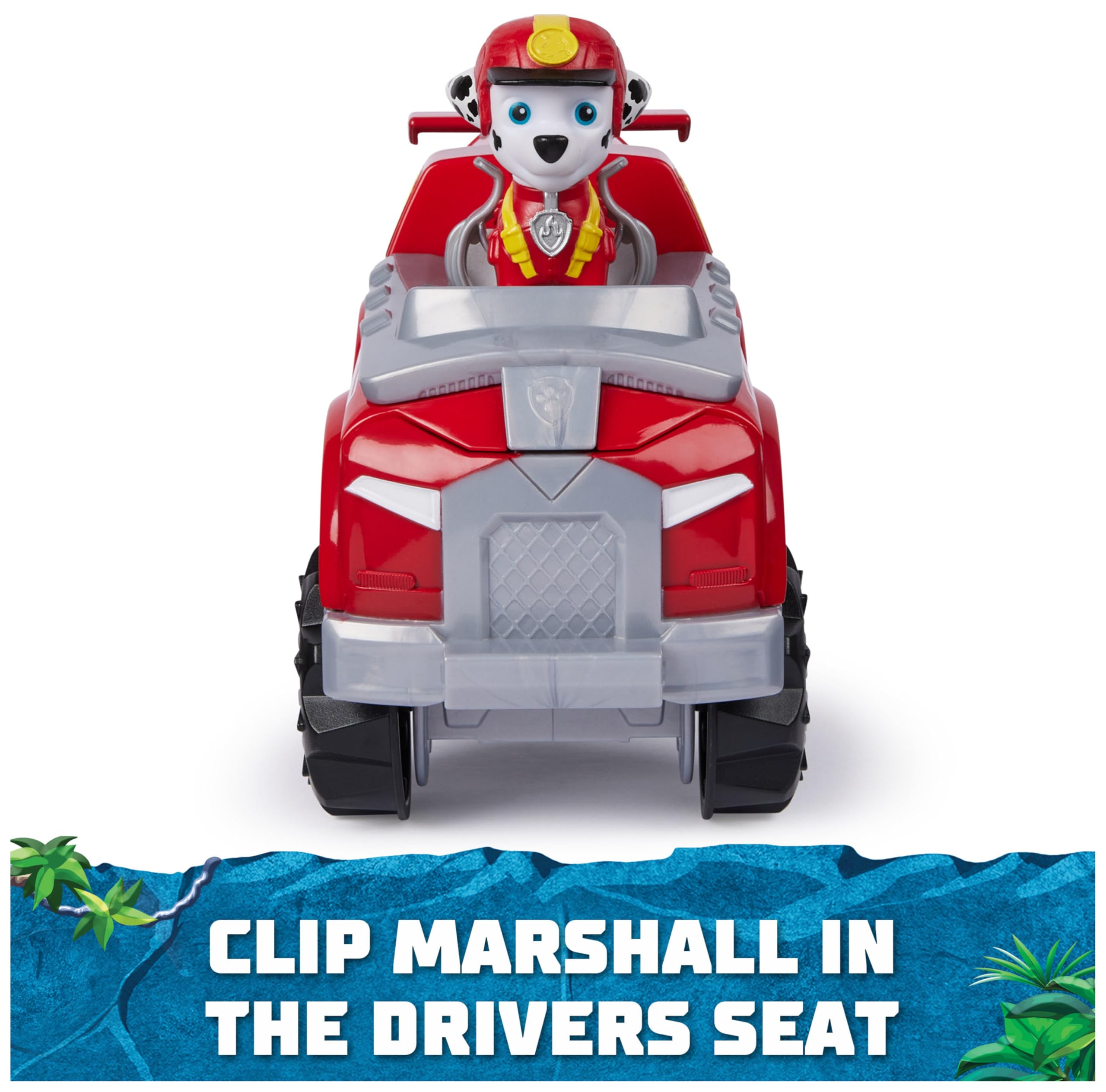 Paw Patrol Jungle Pups Marshall’s Elephant Vehicle - Transforming Rescue Truck with Action Figure, Ages 3+ 6