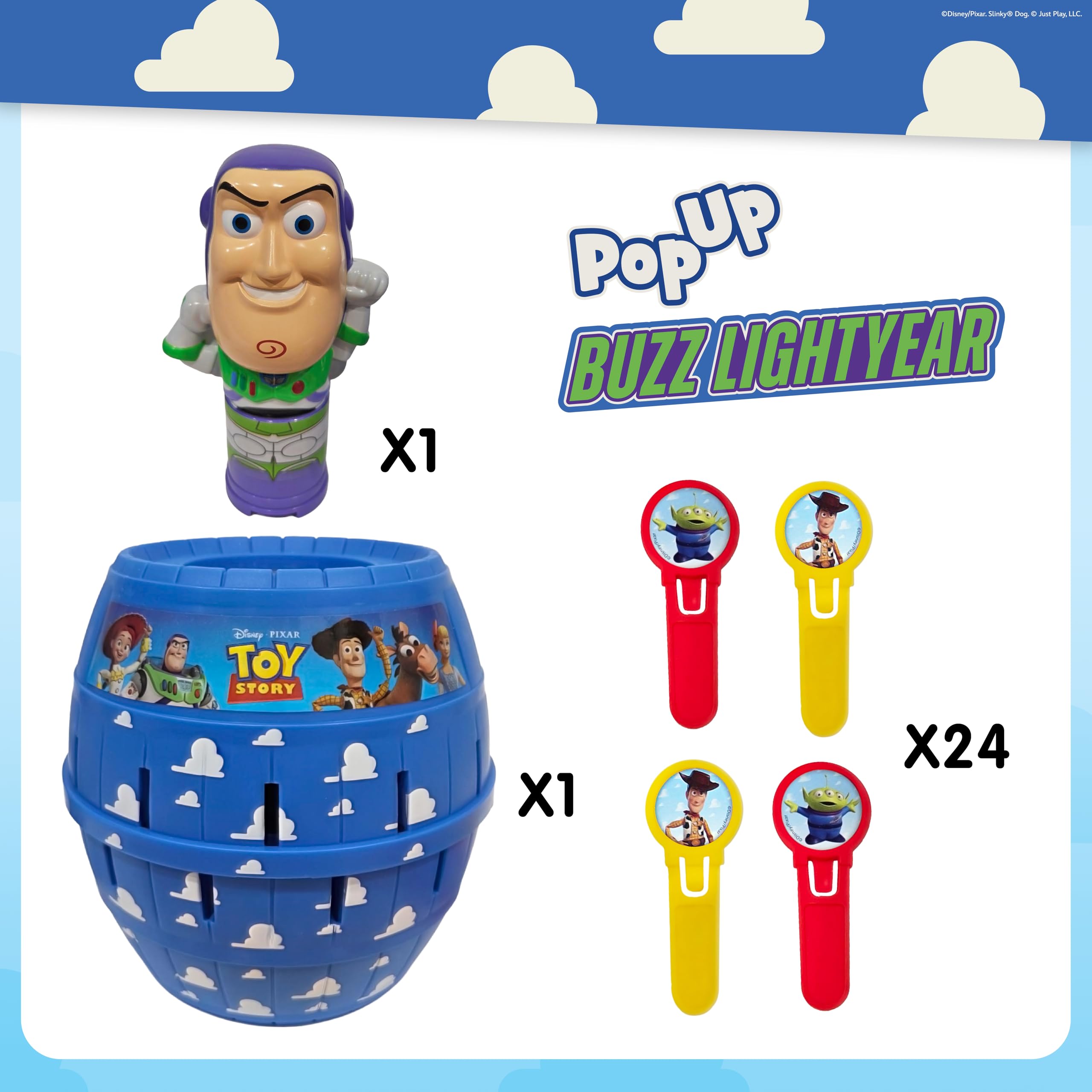 TOMY Pop Up Buzz Lightyear Game - Family Guessing Action Game for Ages 4+ | 2-4 Players 6