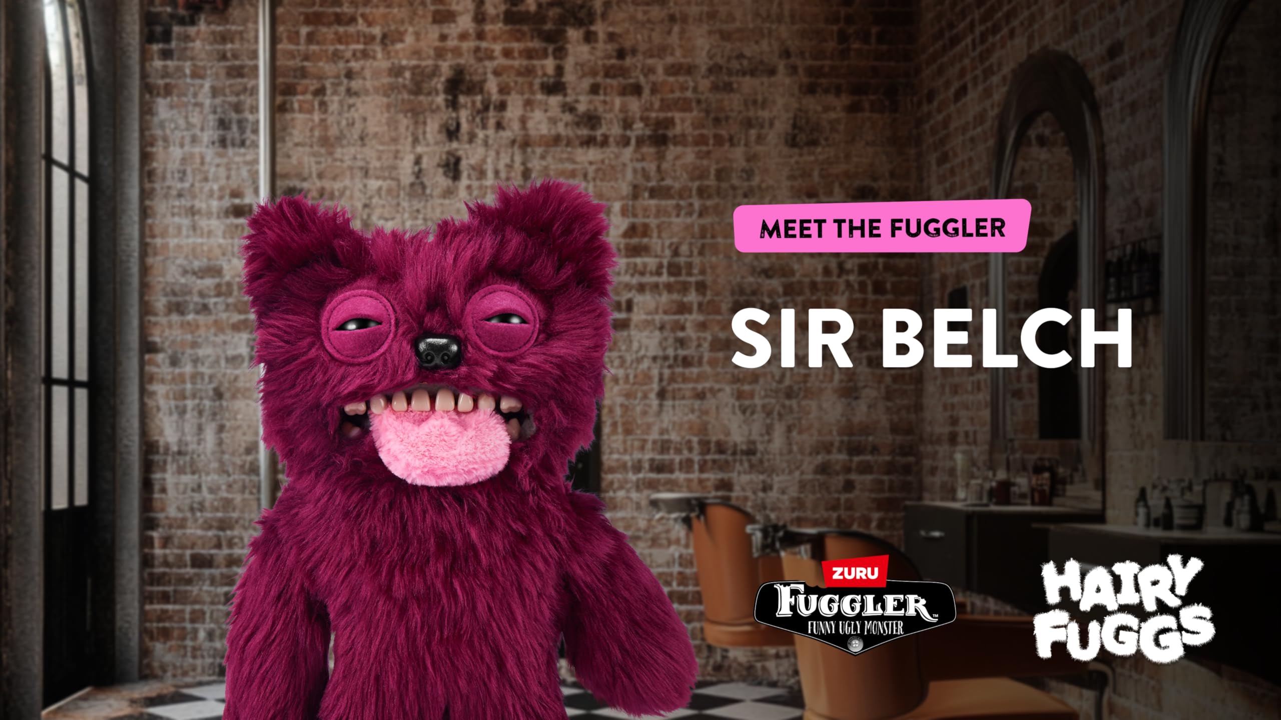 Fuggler Hairy Fuggs 2-Pack - 9-inch Funny Ugly Monster Plush Toys for Kids 4+ 5