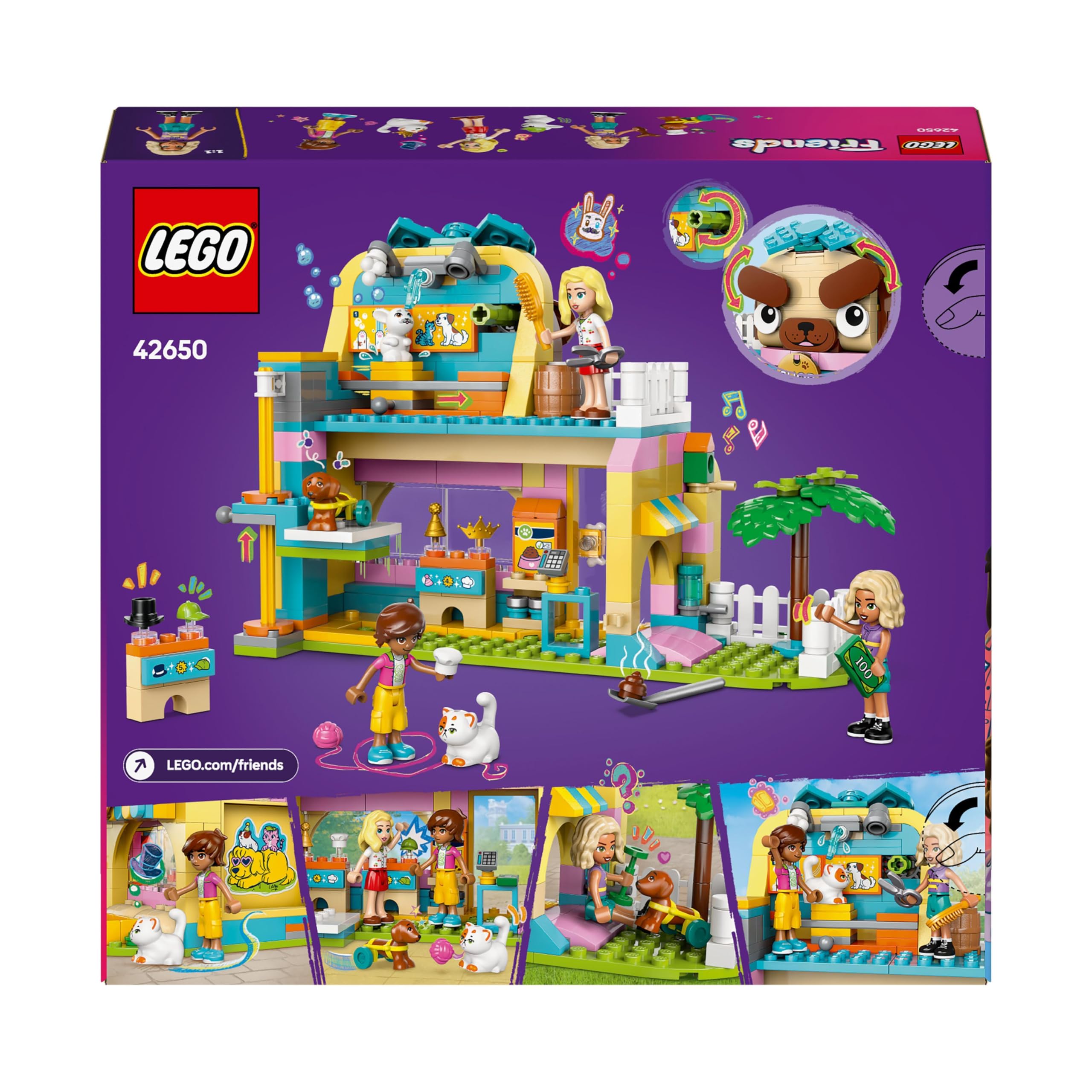LEGO Friends Pet Accessories Shop Set - Animal Building Toy Playset with 2 Mini Dolls, 375 Pieces 14