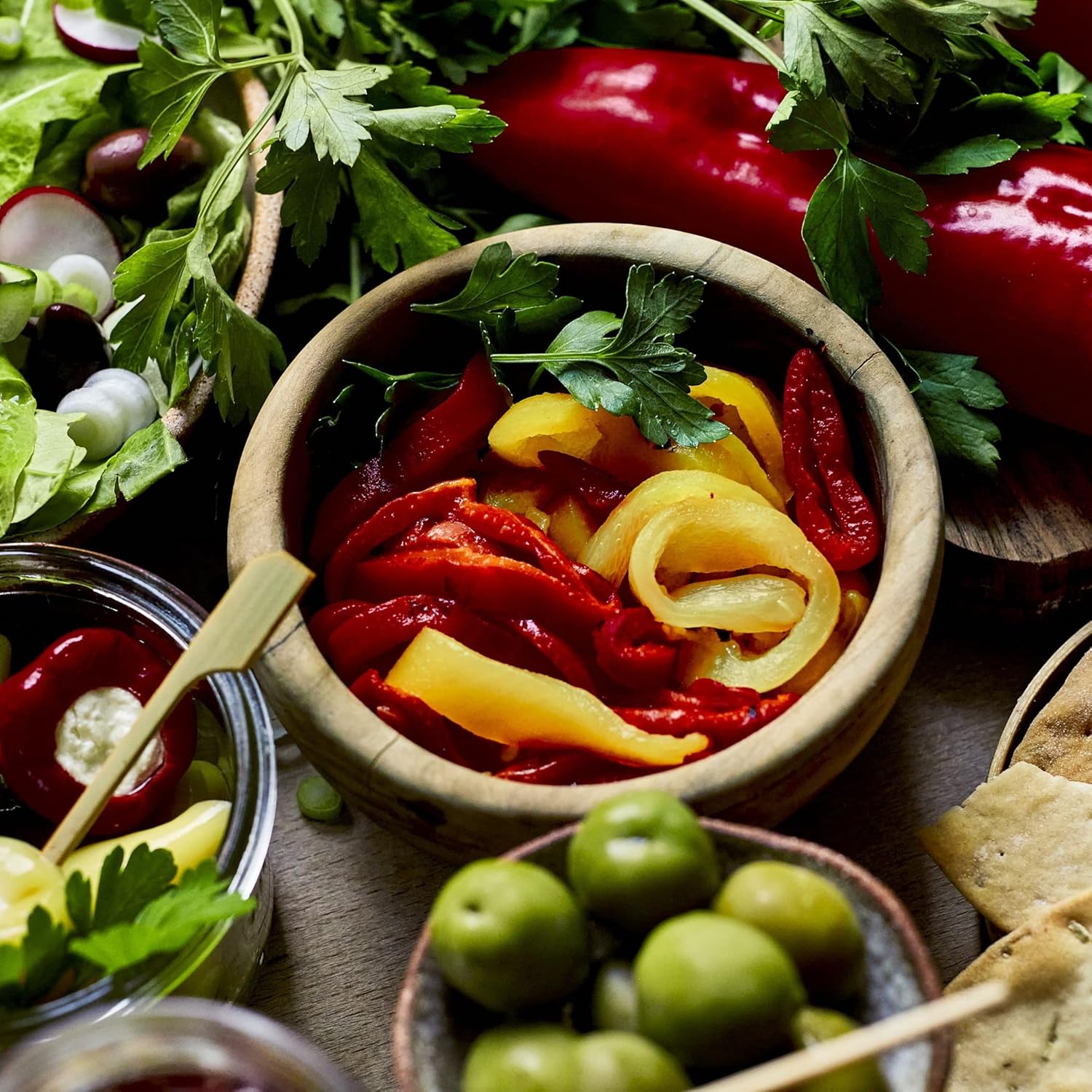 Odysea Flame Roasted Red and Yellow Peppers, 450 g 6