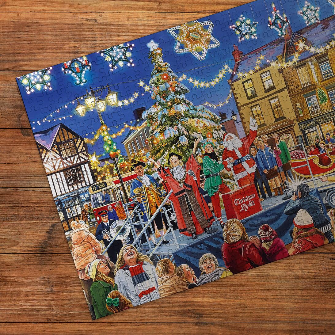 Gibsons Christmas Switch On Jigsaw Puzzle - 100 XXL Pieces | Extra Large Pieces | Incl. Poster 3
