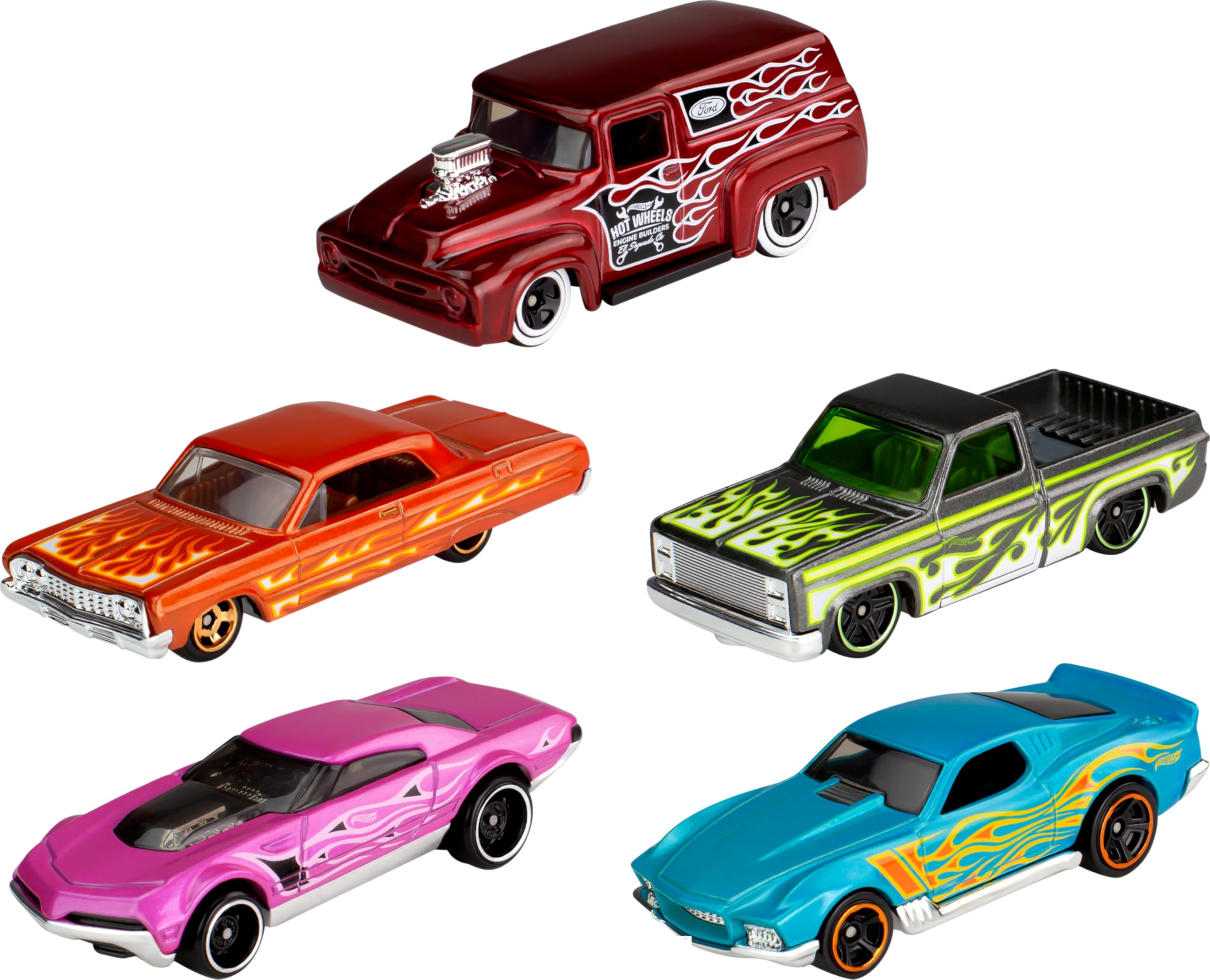 Hot Wheels 5er-Auto-Geschenkpaket – Druckgussfahrzeuge im Maßstab 1:64 für Kinder ab 3 Jahren 15