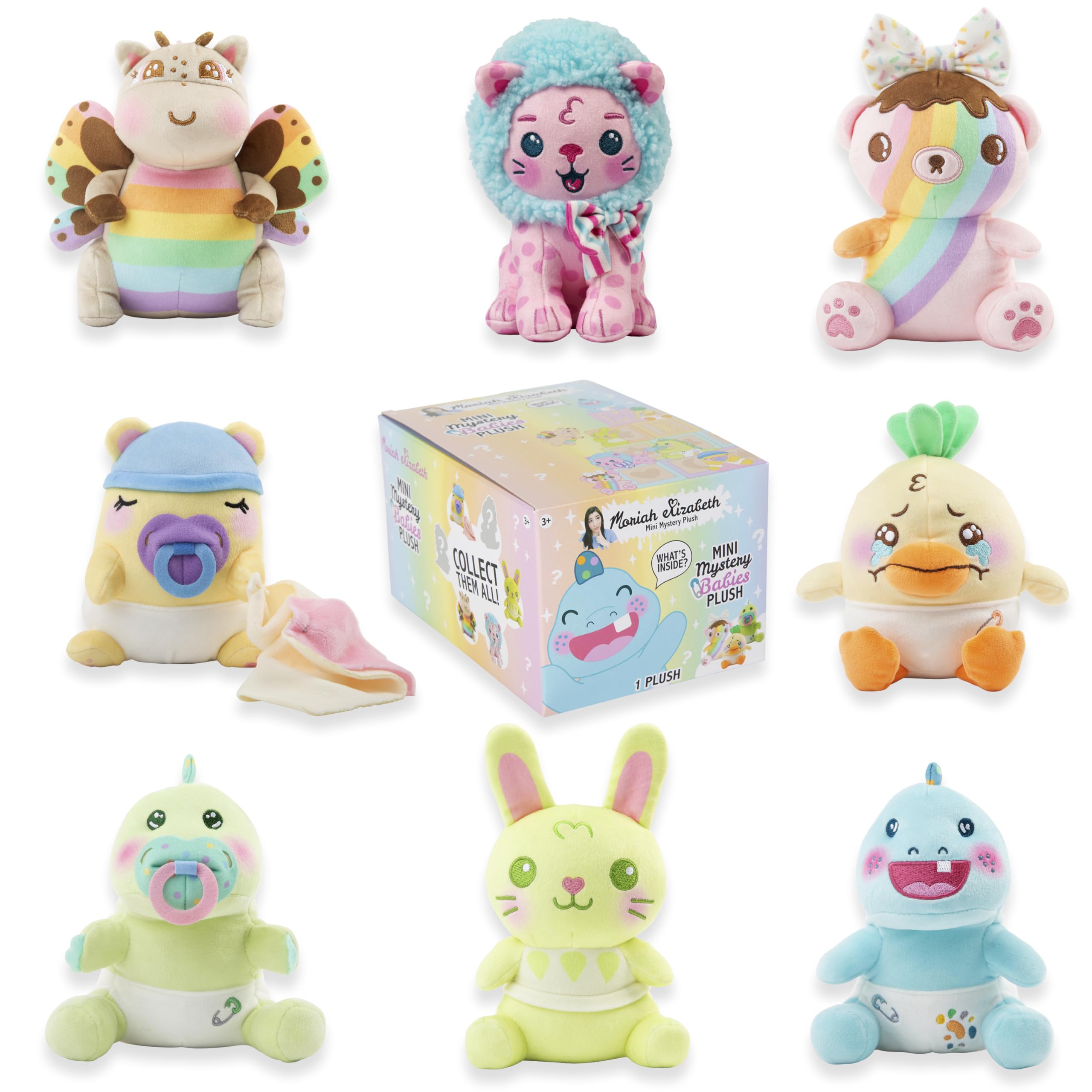 Moriah Elizabeth 6" Mini Mystery Plush - Series 4 Baby Collection, Blind Box Plush Toy