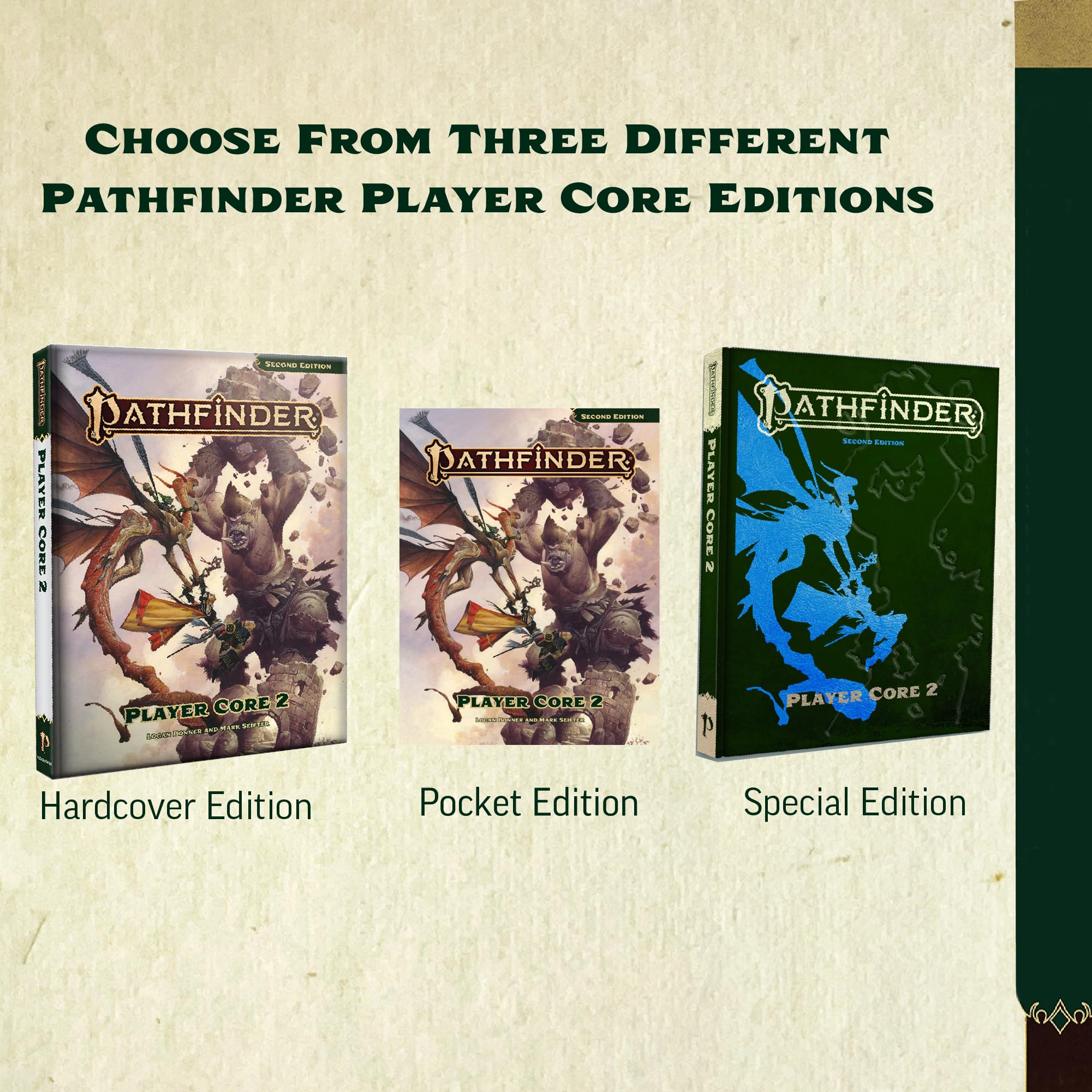 Paizo Pathfinder RPG: Player Core 2 (P2) Hardcover Rulebook | 320 Pages | English 7
