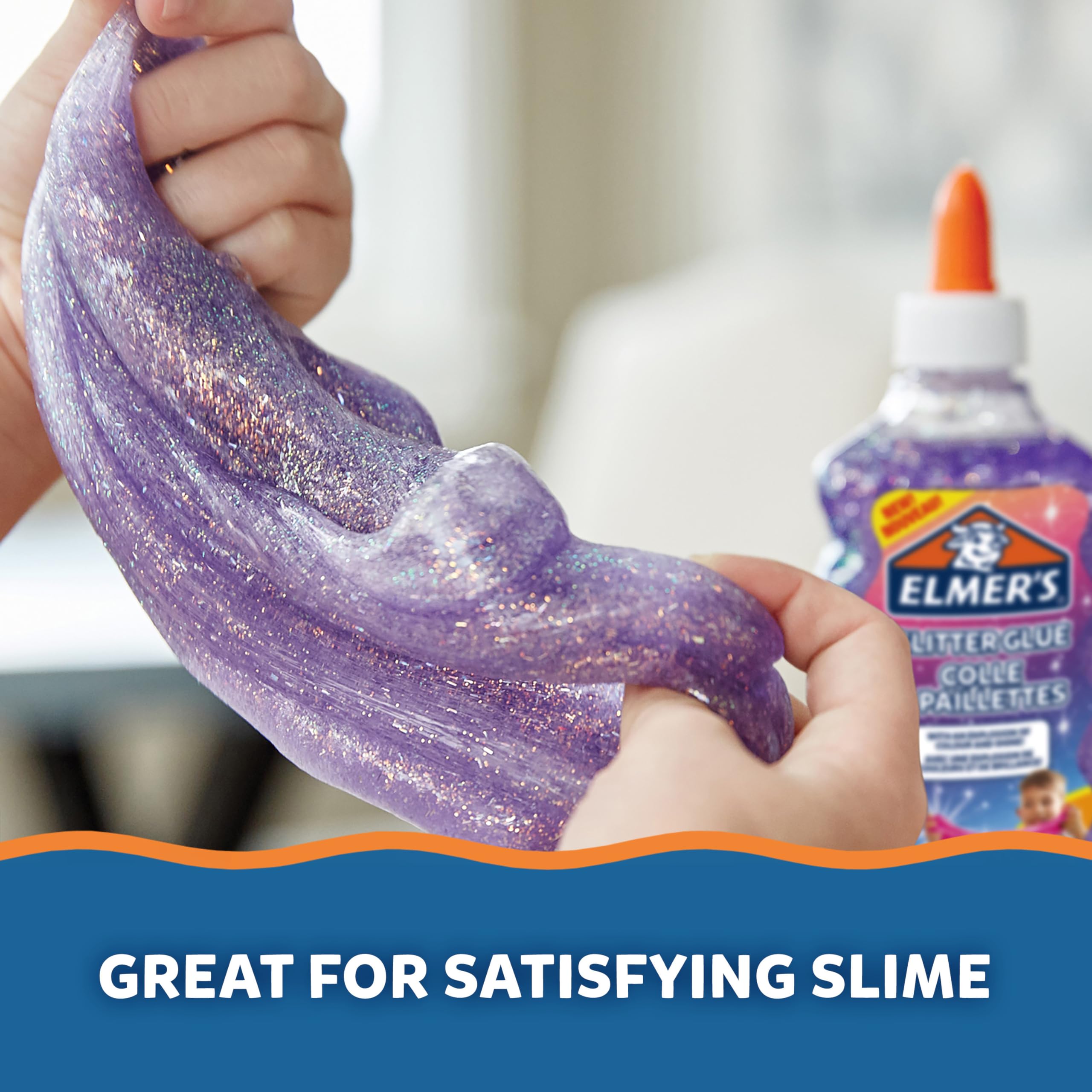 Elmer's Glitter Slime Kit - Arts & Crafts Playset for Kids 6