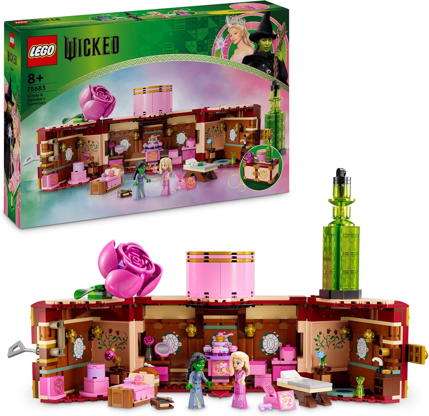 LEGO Wicked Glinda & Elphaba's Dormitory Set - Building Toy for 8+ Year Olds