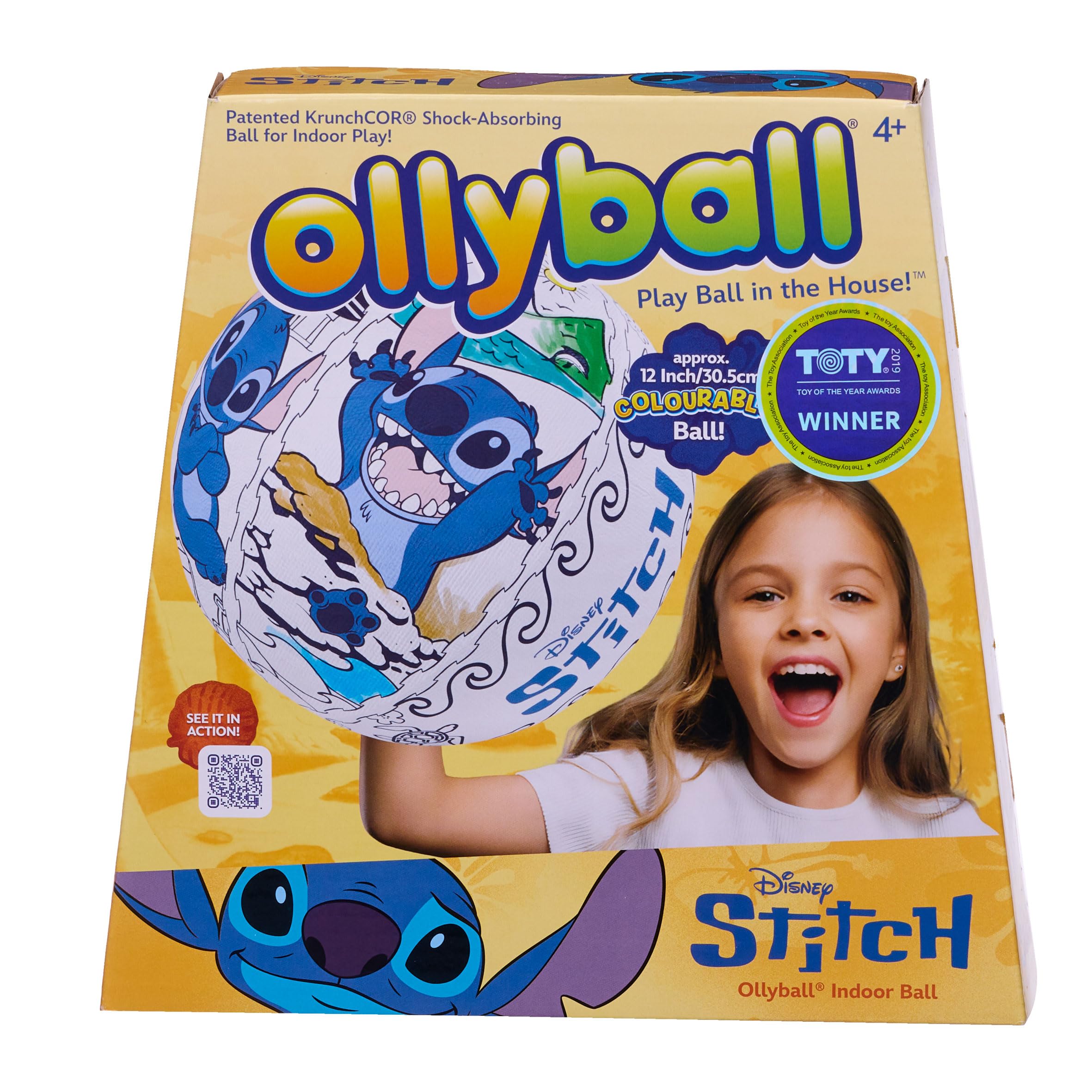 Disney Stitch Ollyball - Color-In Indoor Play Ball for Kids 4 Years and Up 7