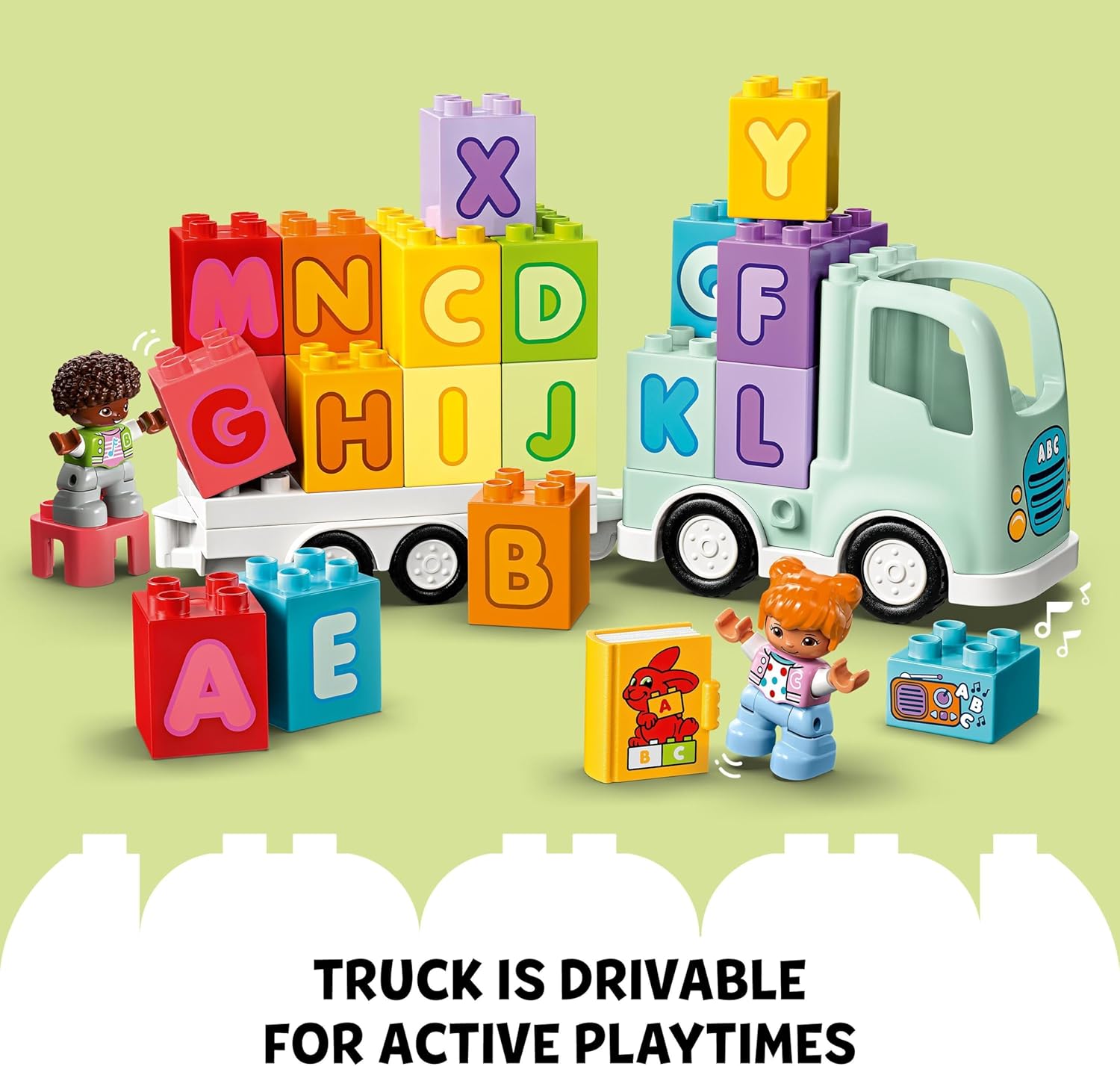 LEGO DUPLO Town Alphabet Truck Toy - Educational Building Playset for Toddlers 2+ 7