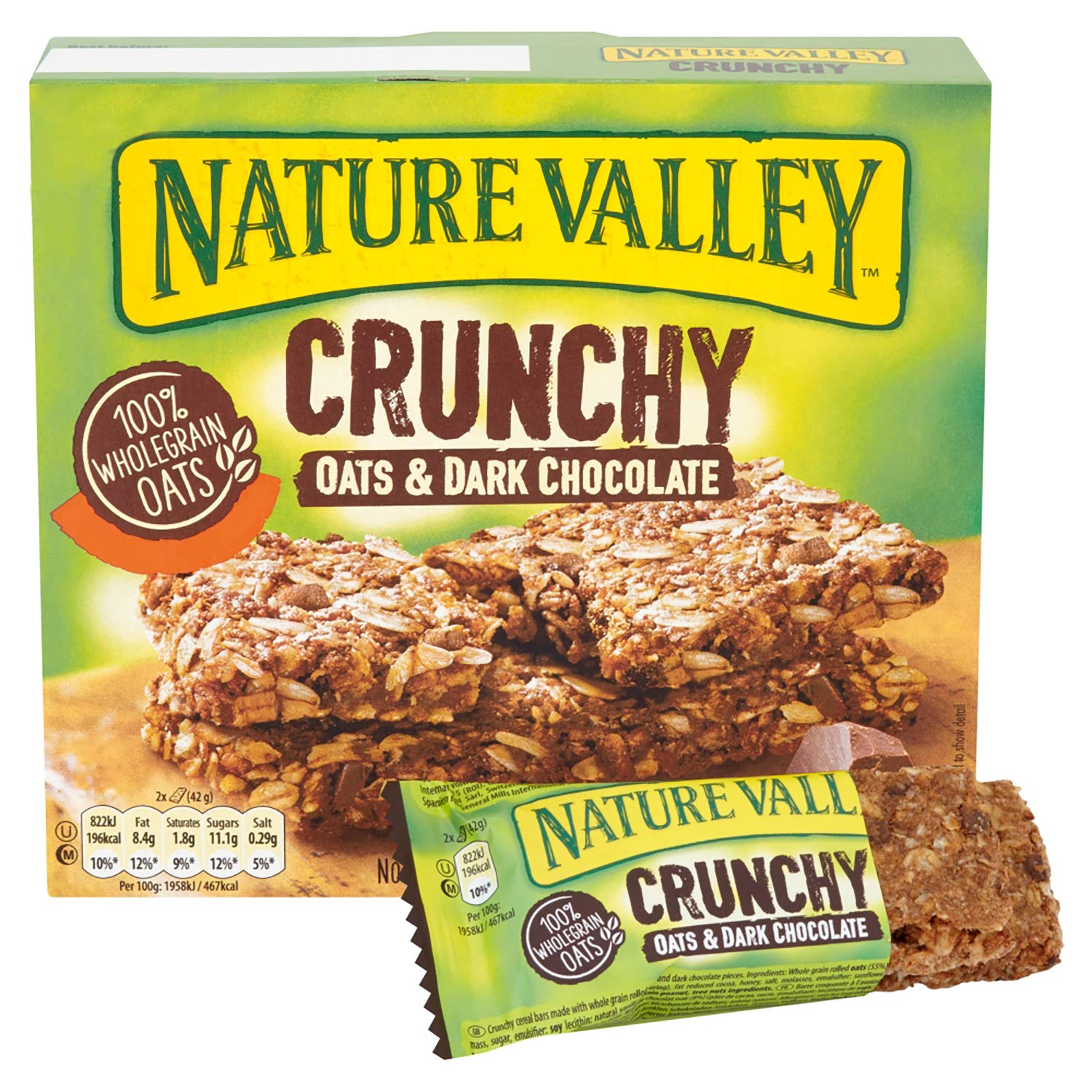 Nature Valley Crunchy Oats and Dark Chocolate Cereal Bars 18 Pack (42g Each) 10